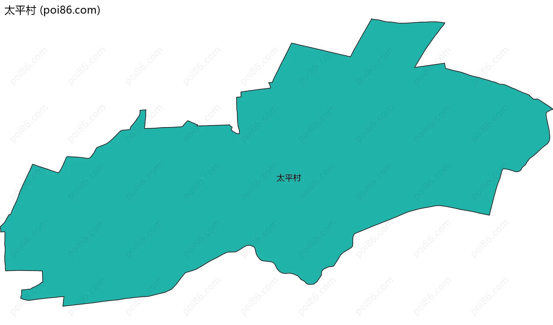 太平村边界地图