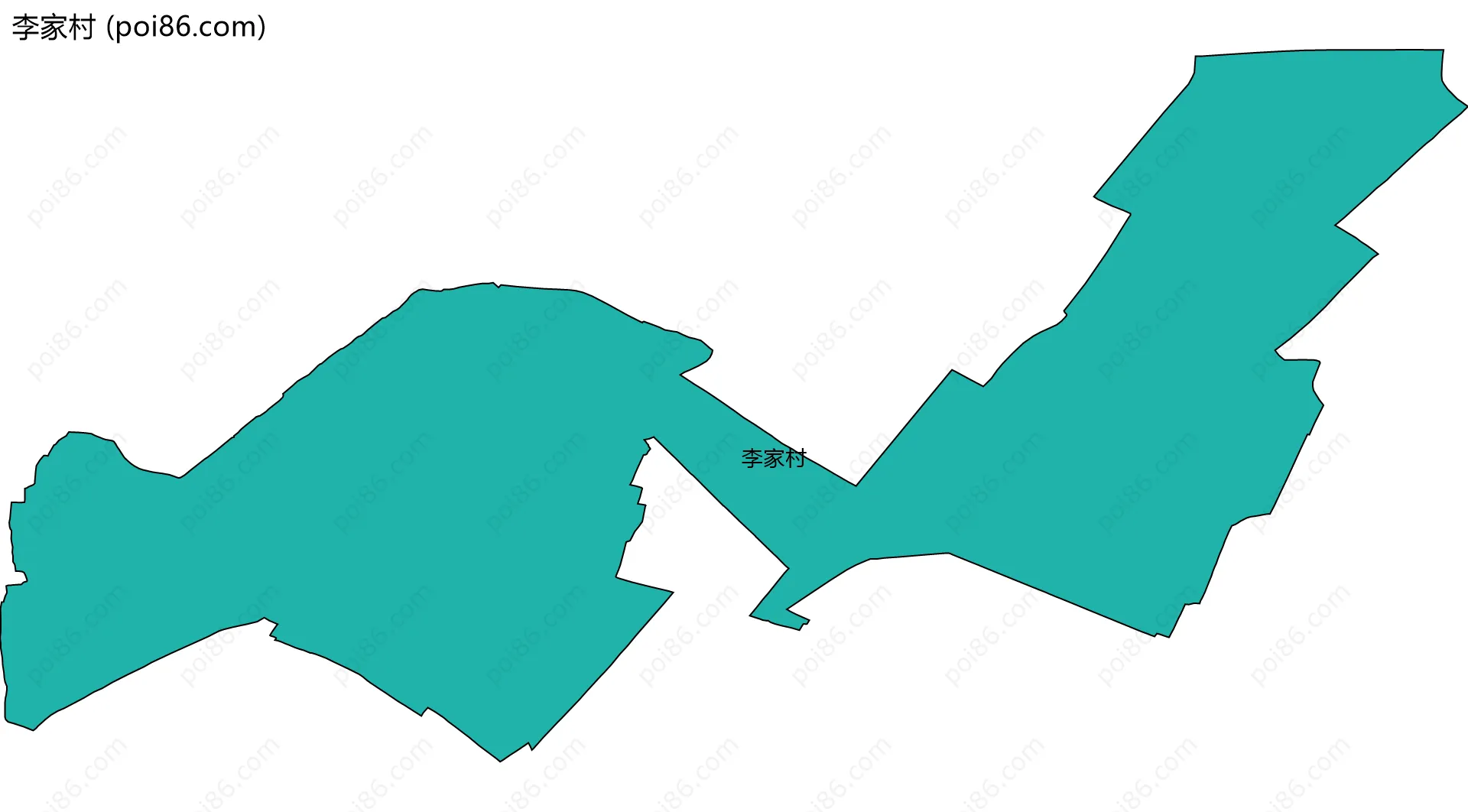 李家村边界地图