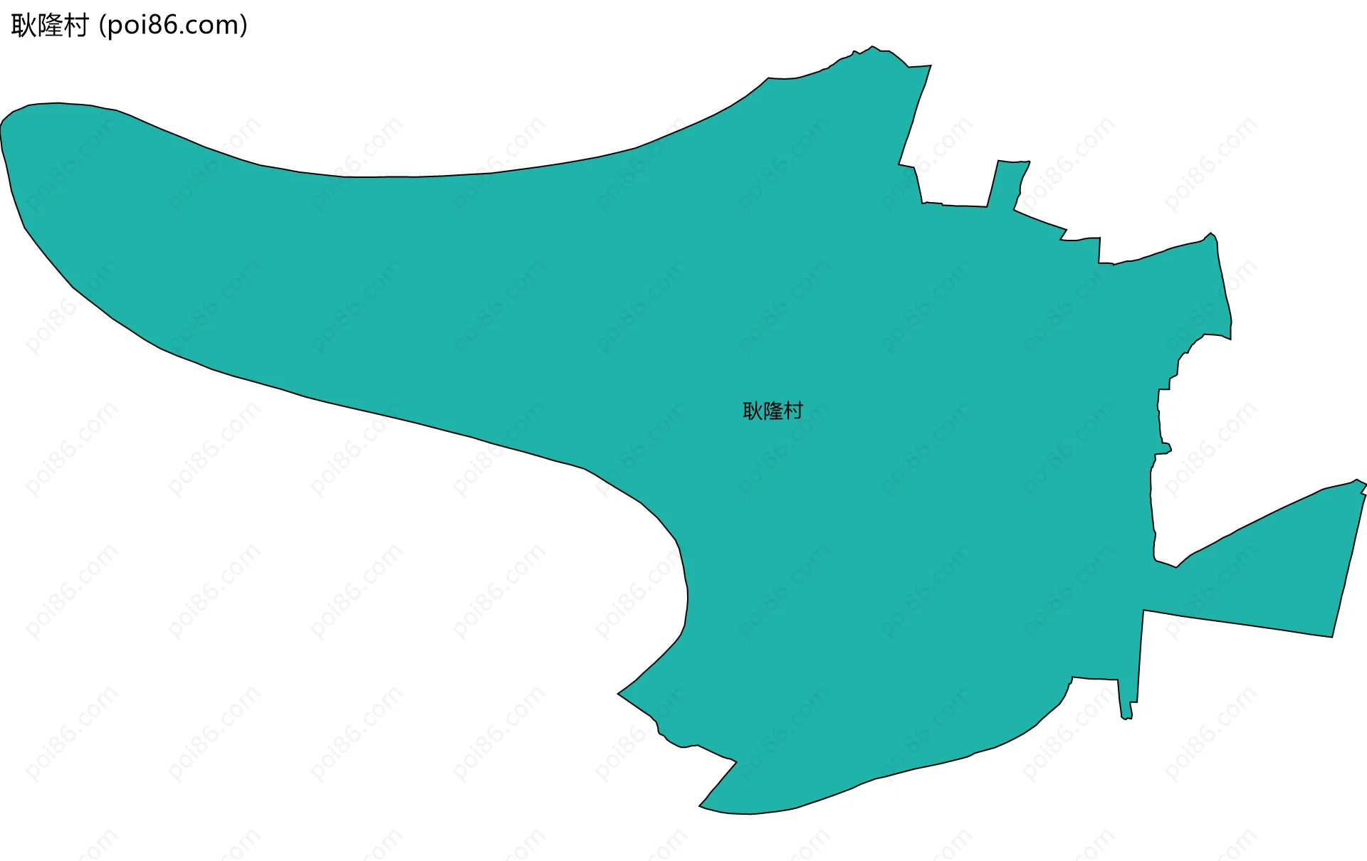 耿隆村边界地图