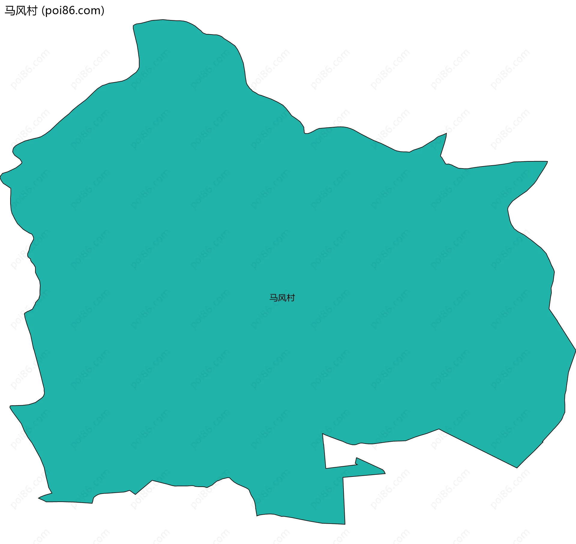 马风村边界地图
