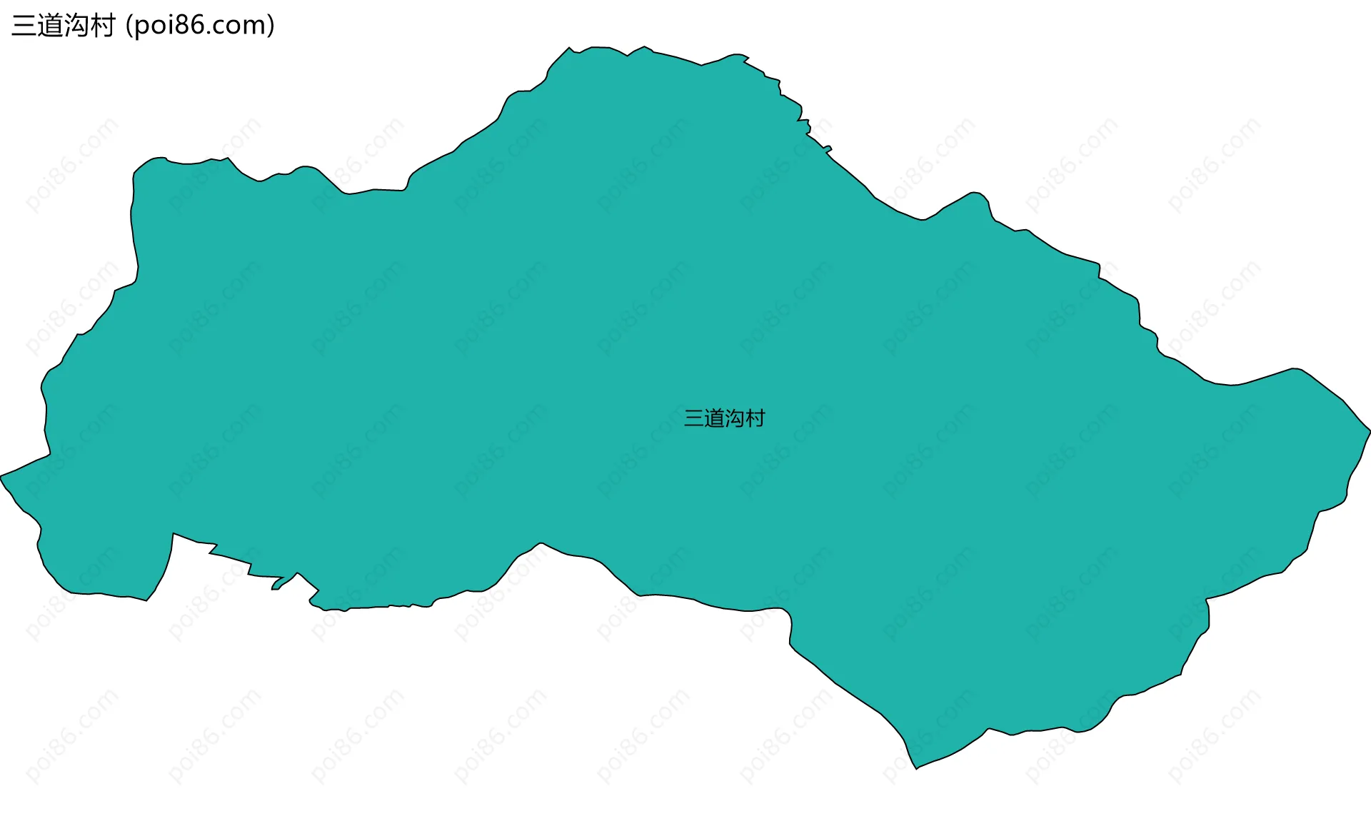 三道沟村边界地图