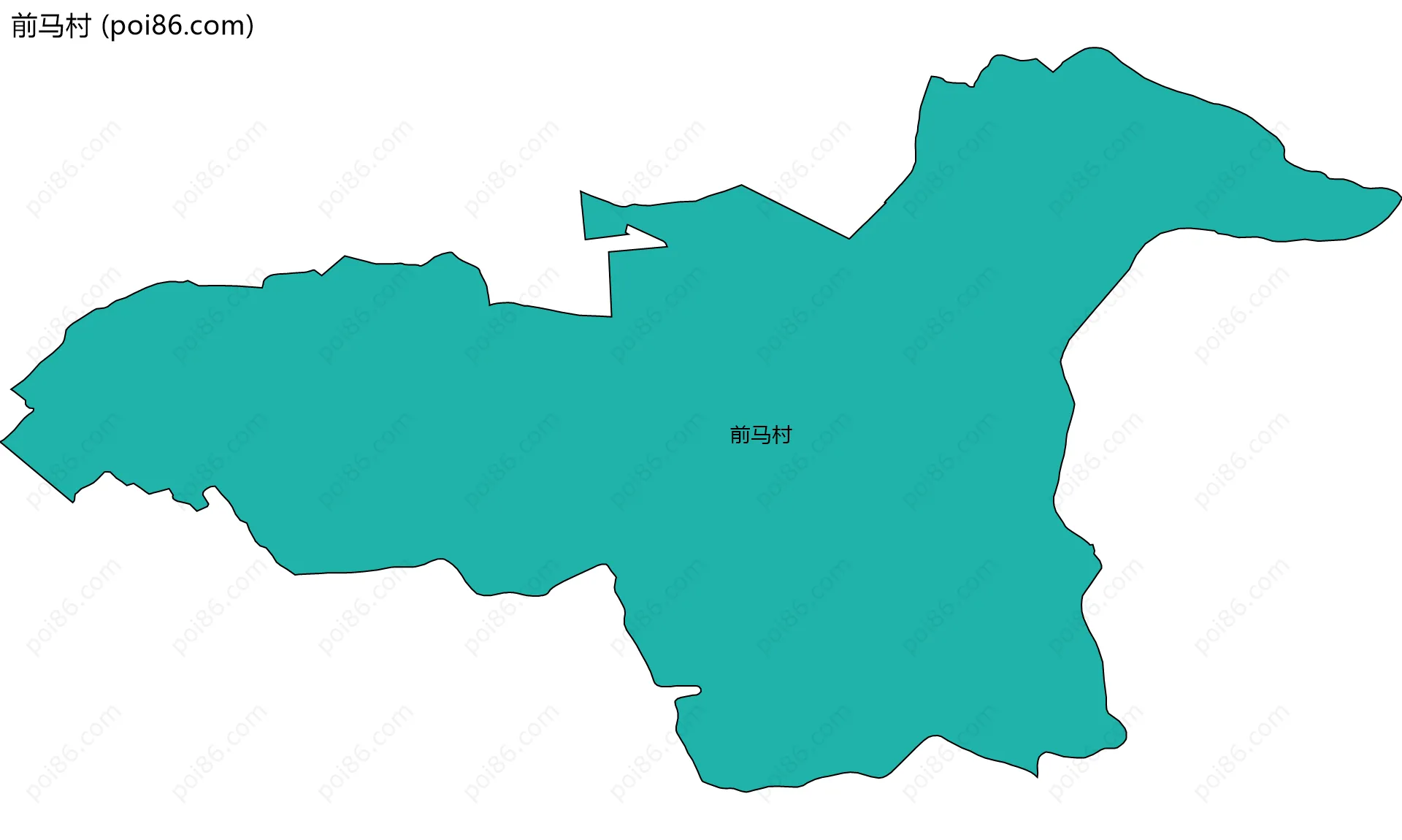 前马村边界地图