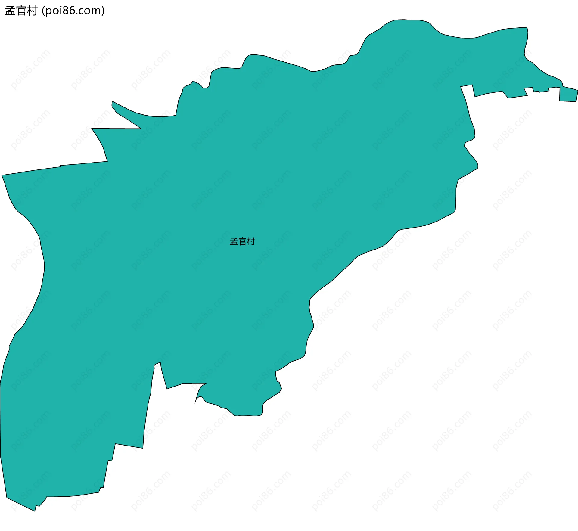 孟官村边界地图