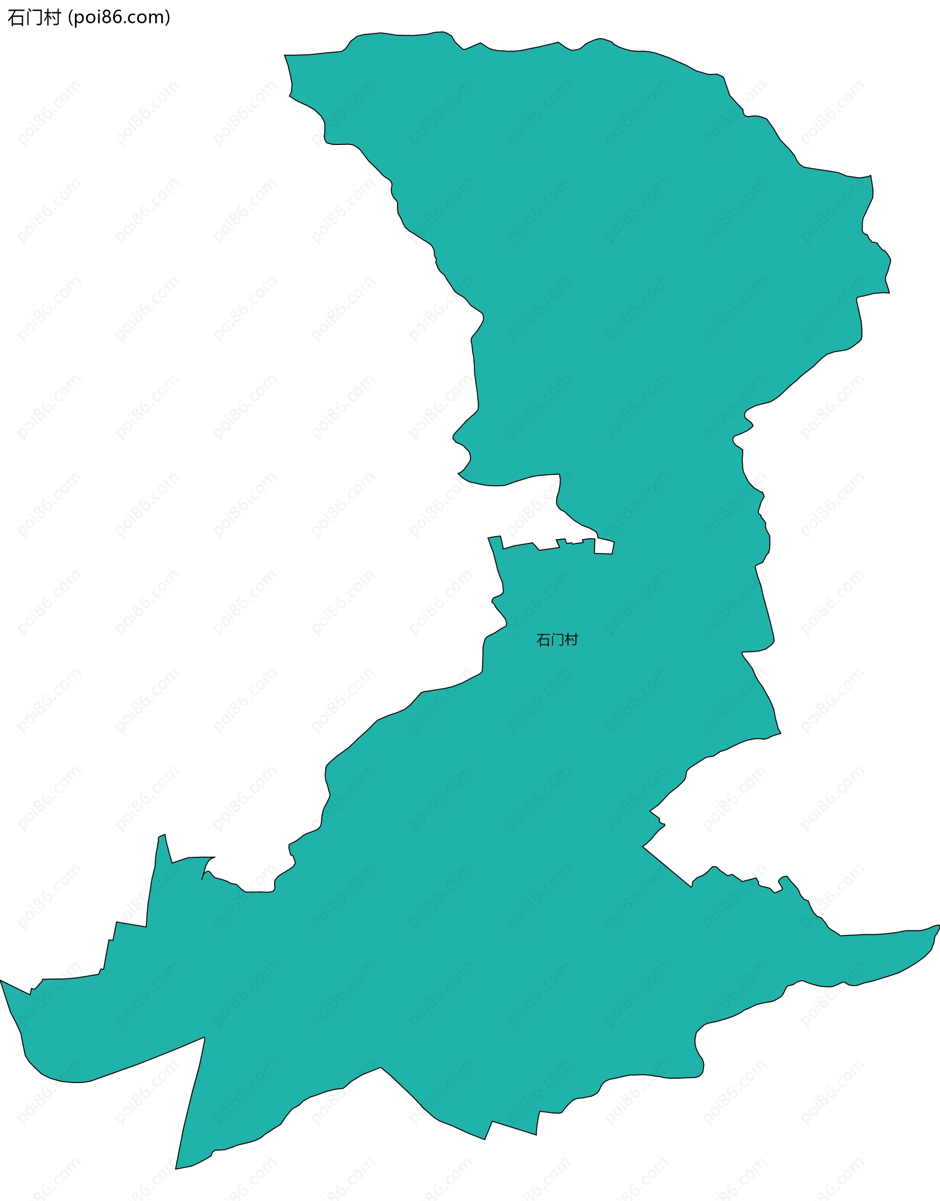 石门村边界地图