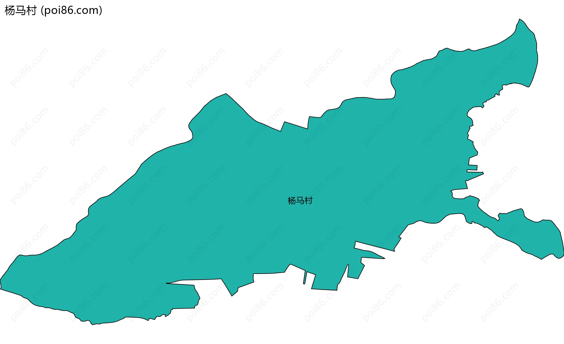 杨马村边界地图