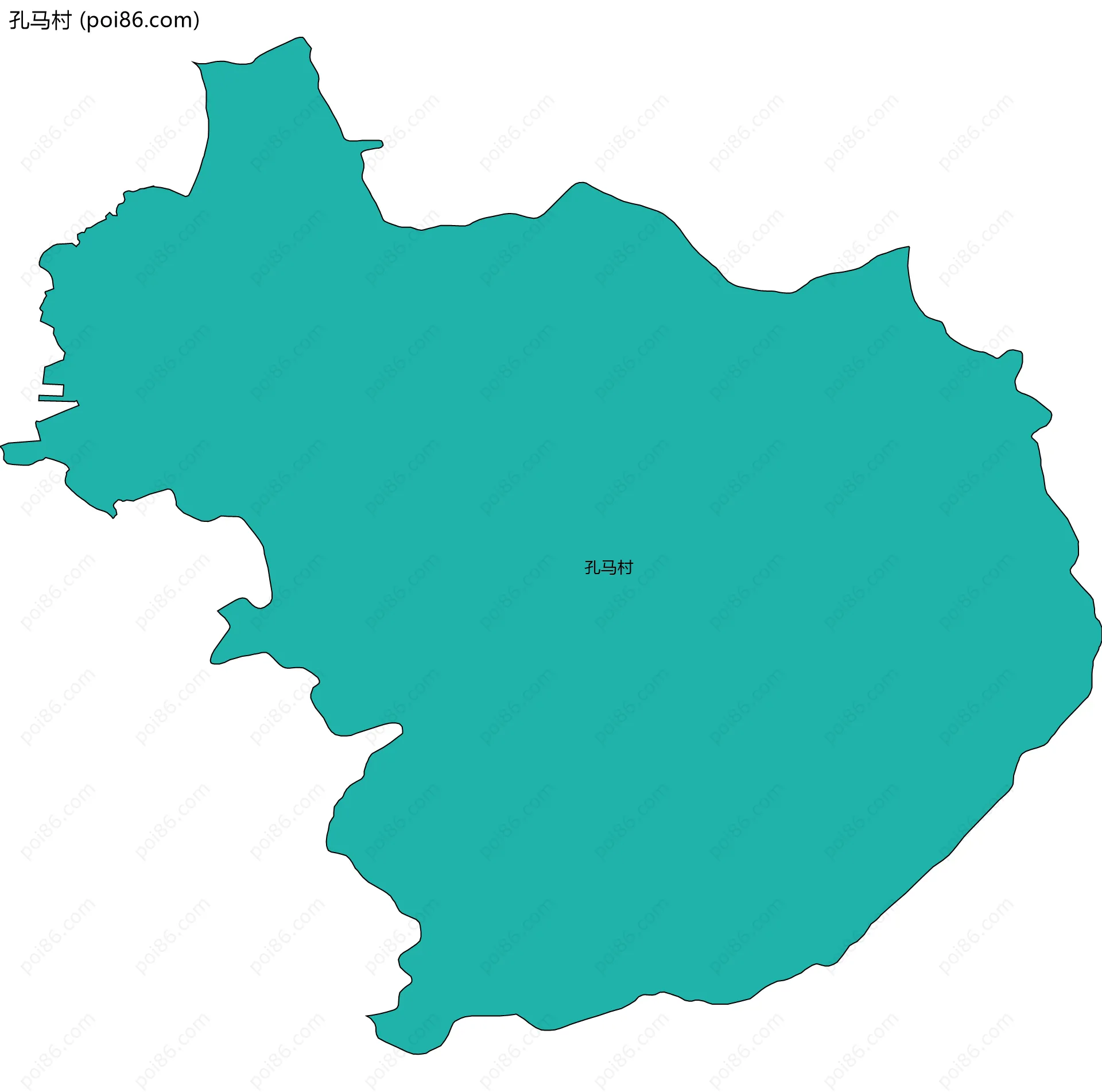 孔马村边界地图