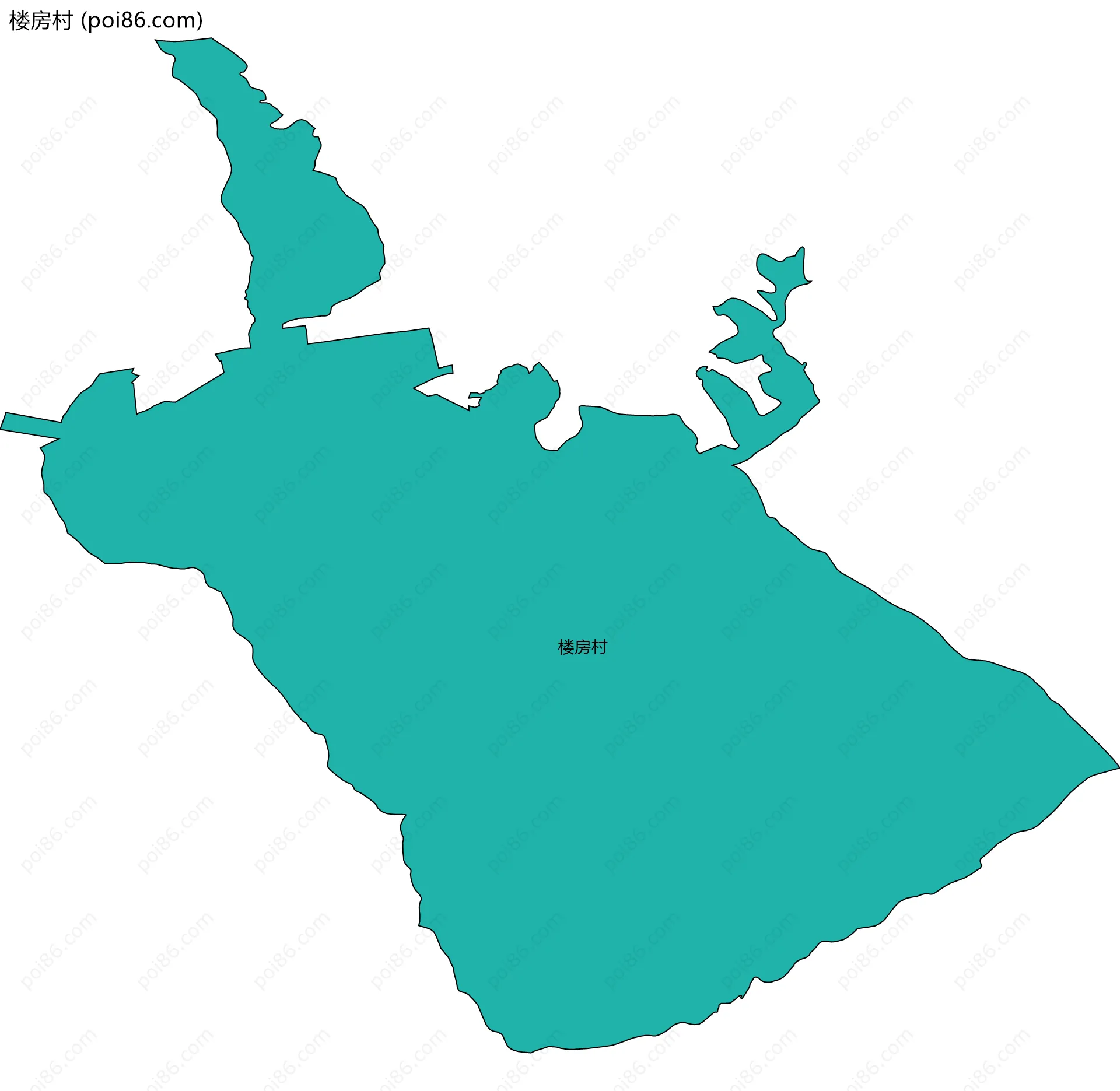 楼房村边界地图