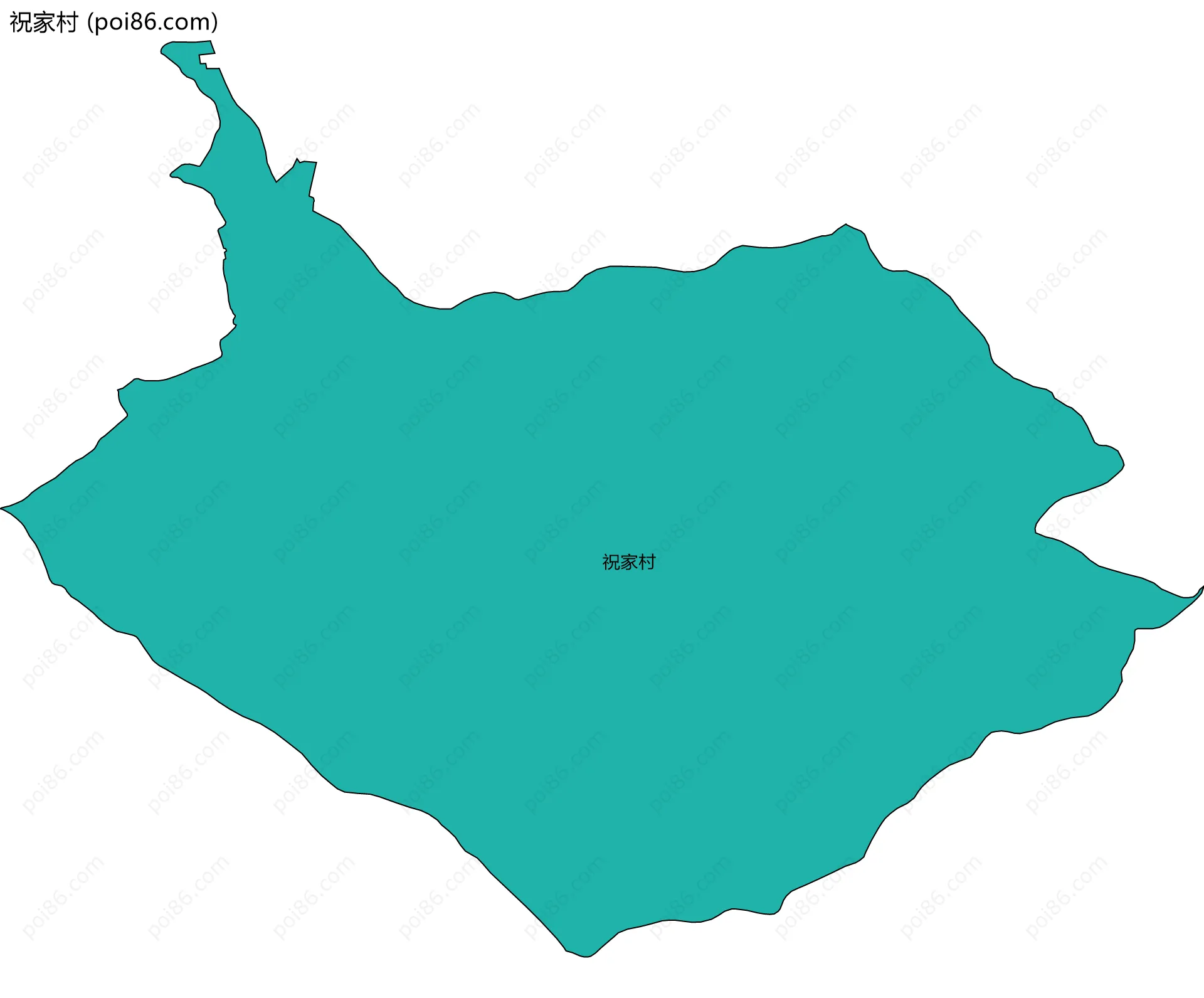 祝家村边界地图