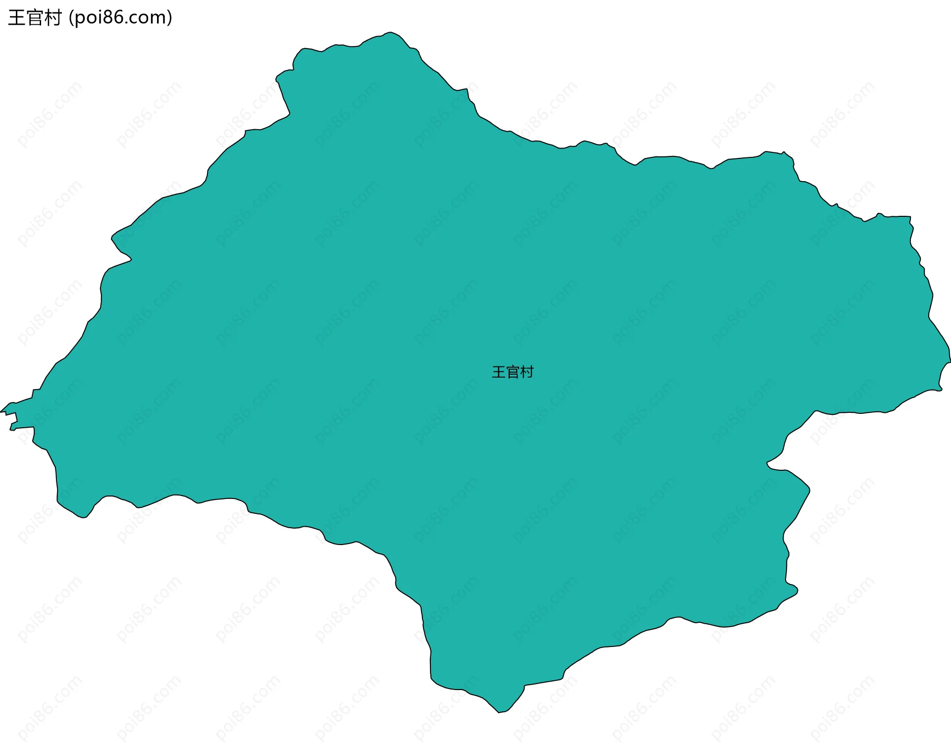 王官村边界地图