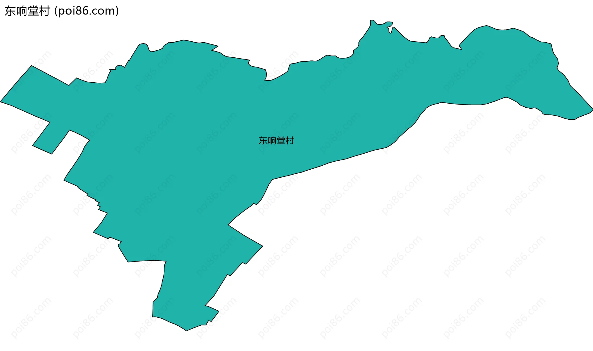 东响堂村边界地图