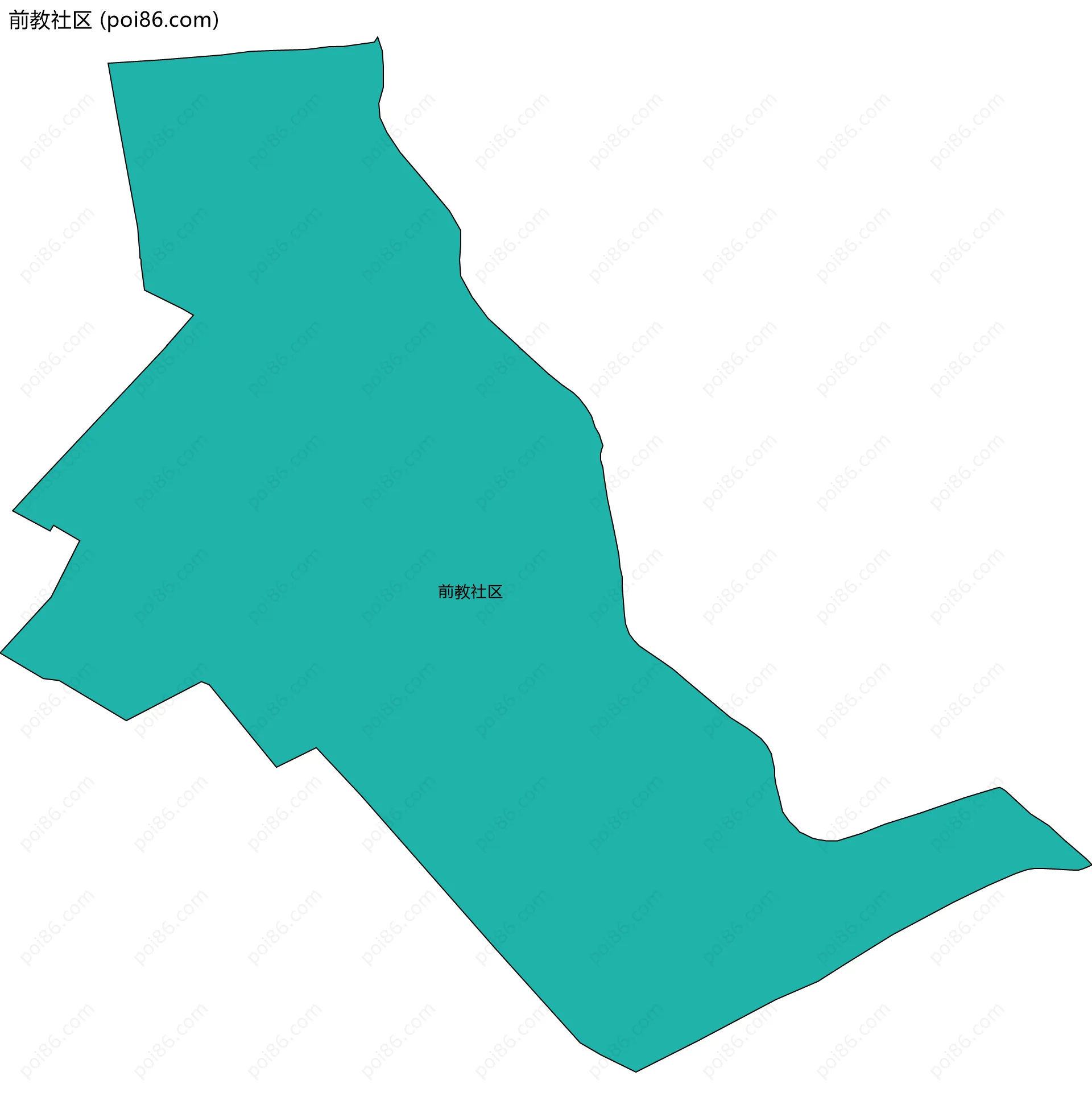 前教社区边界地图