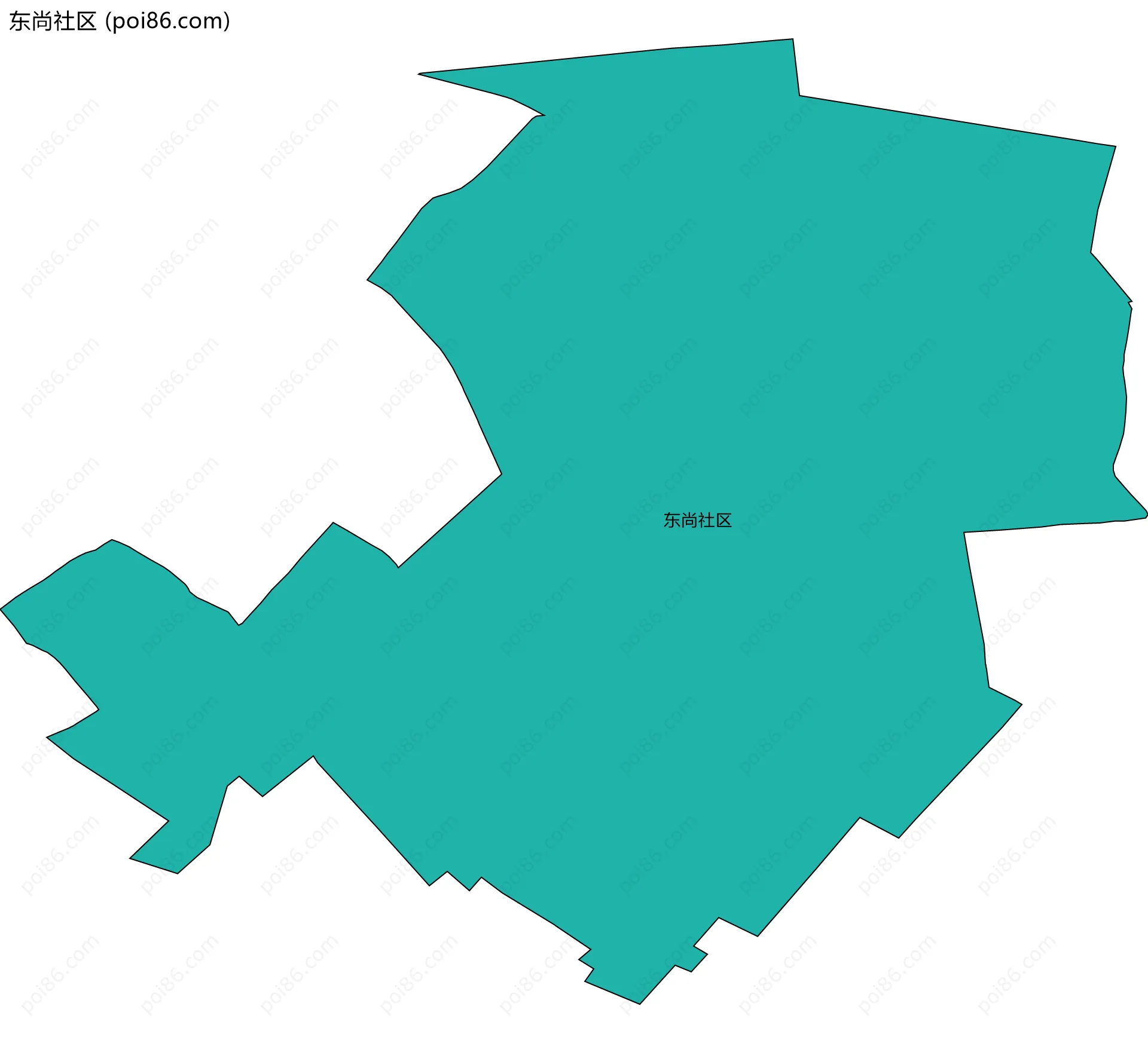 东尚社区边界地图