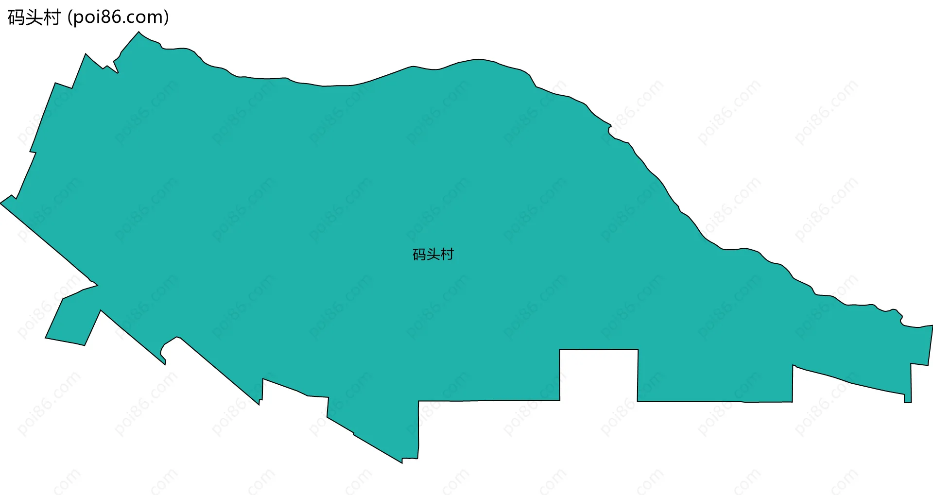 码头村边界地图