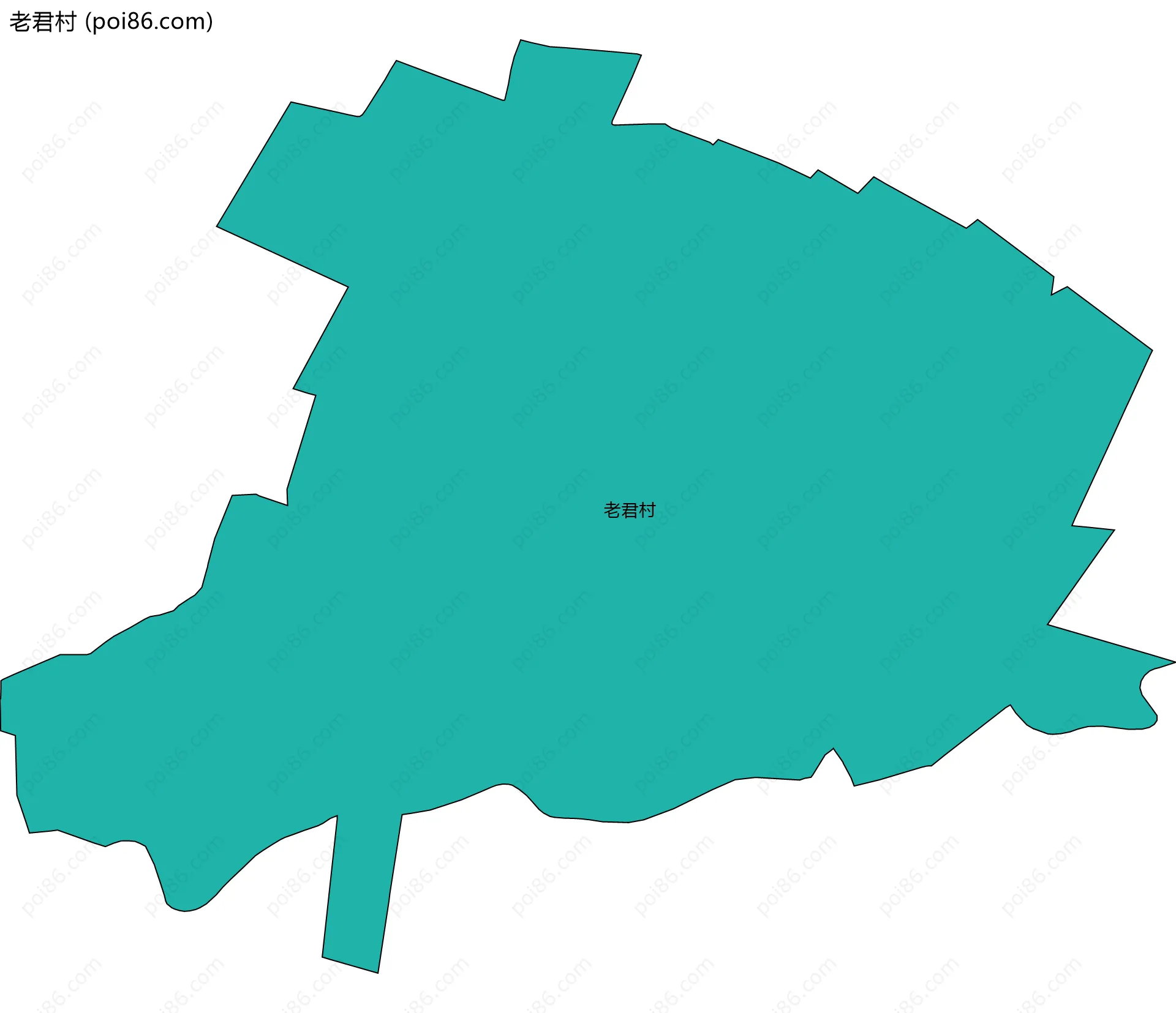 老君村边界地图