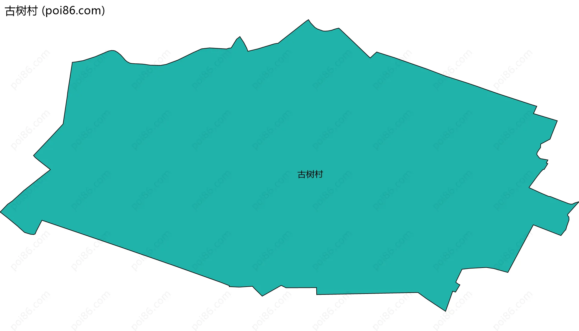 古树村边界地图