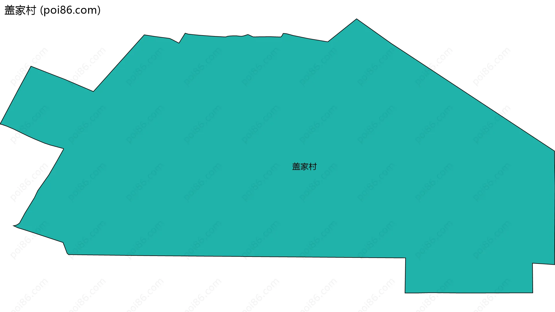 盖家村边界地图