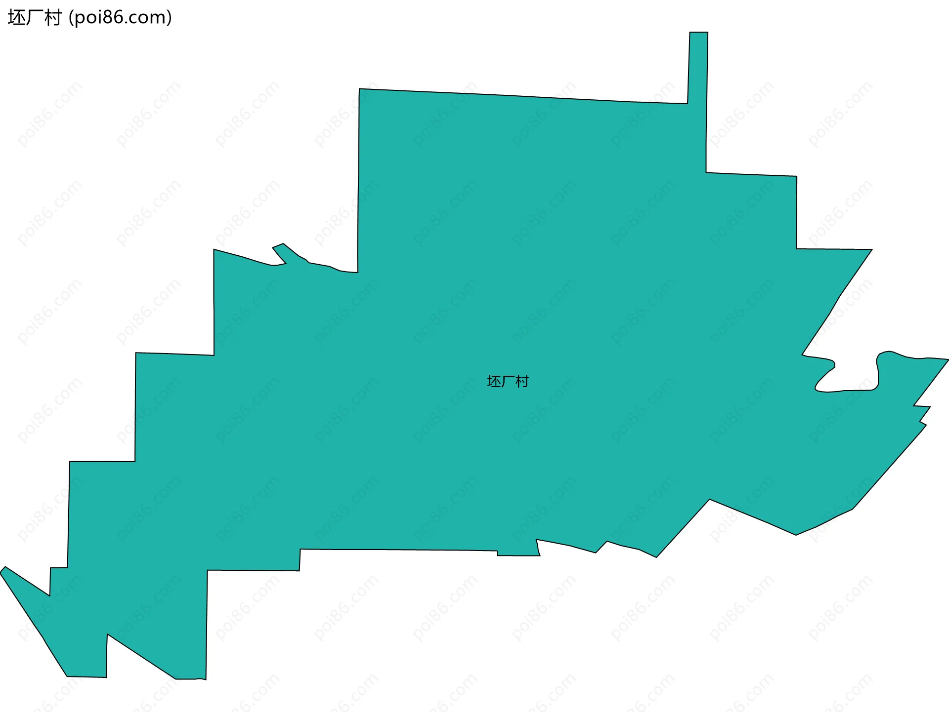 坯厂村边界地图