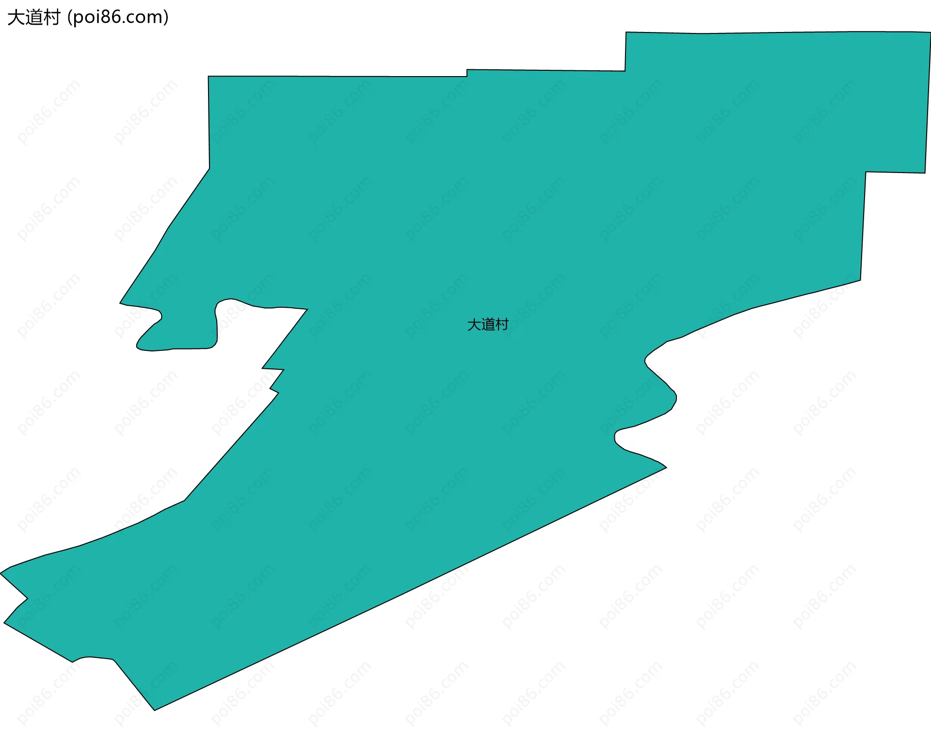 大道村边界地图