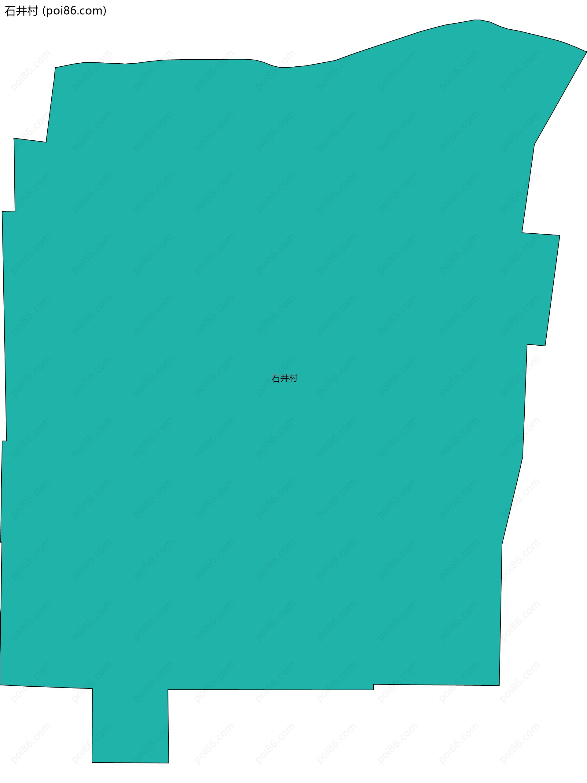 石井村边界地图