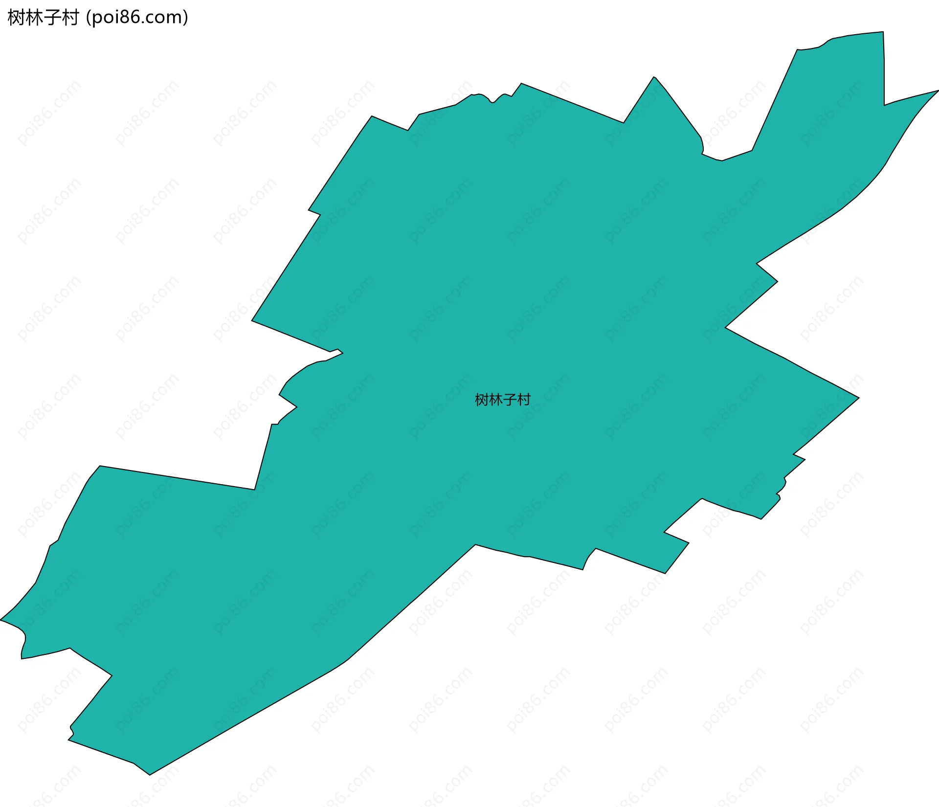 树林子村边界地图