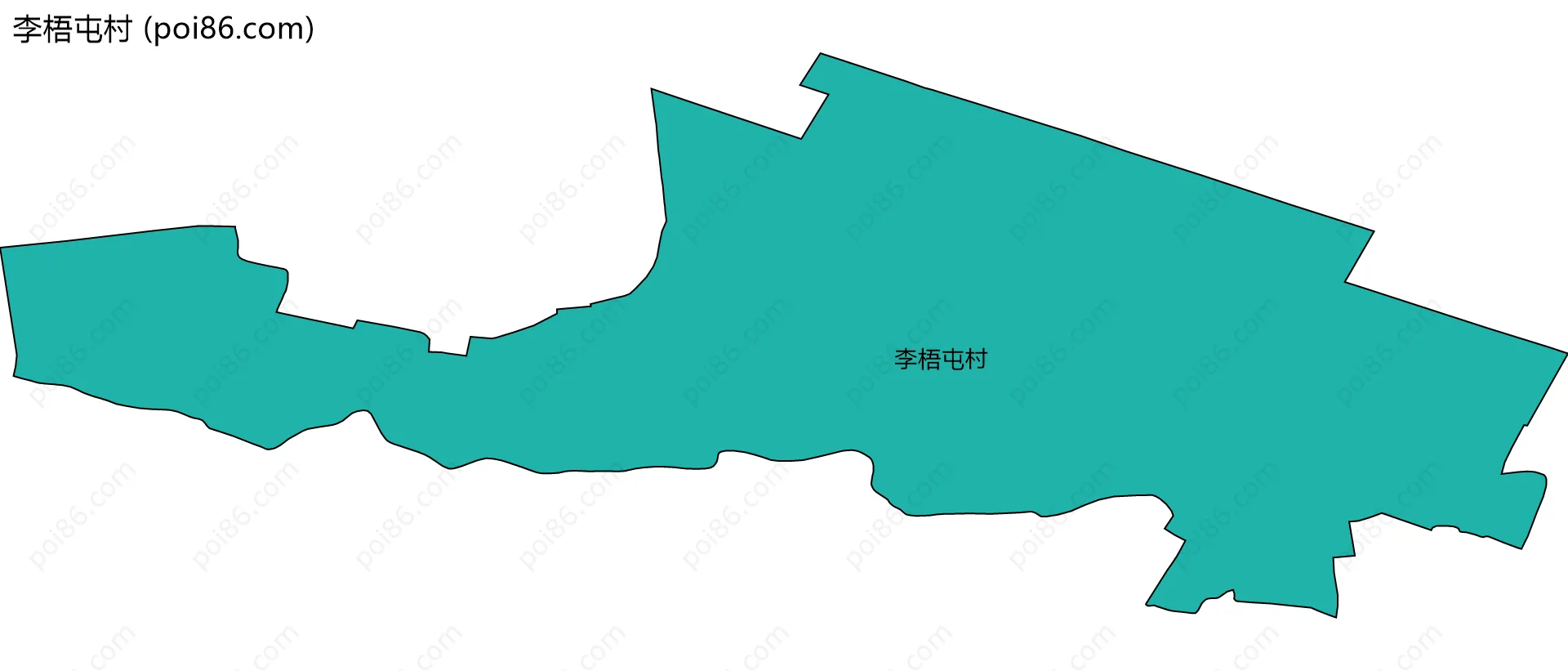 李梧屯村边界地图