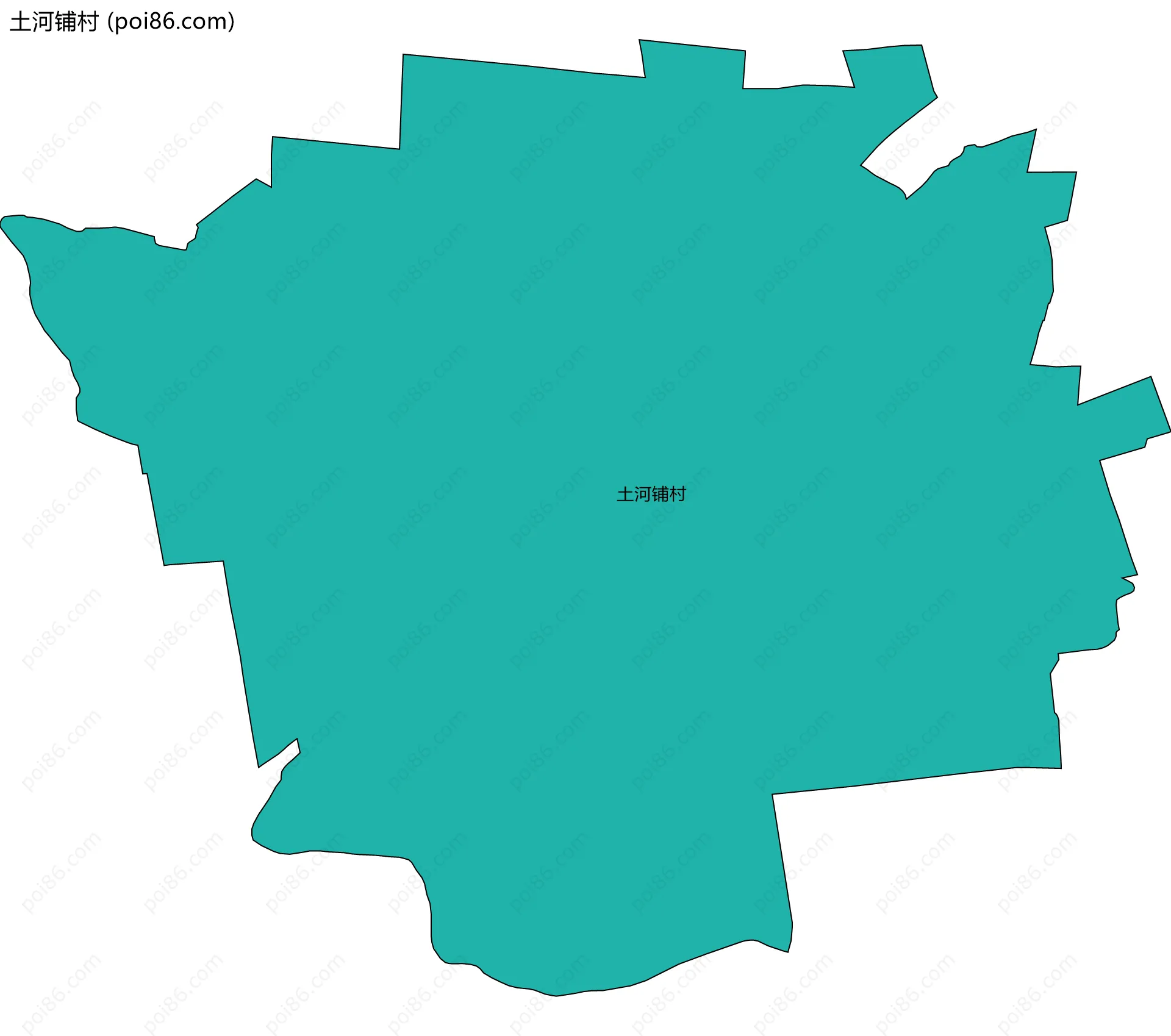 土河铺村边界地图