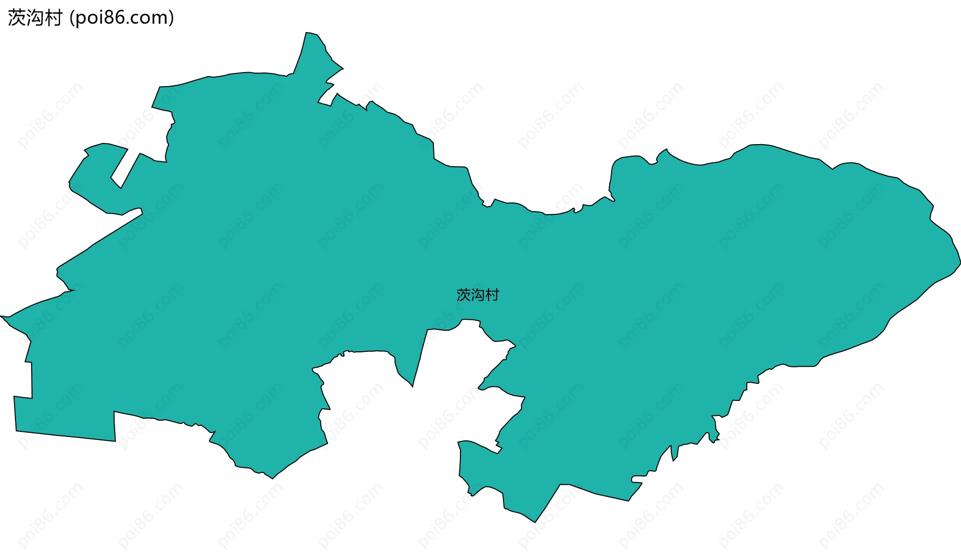 茨沟村边界地图