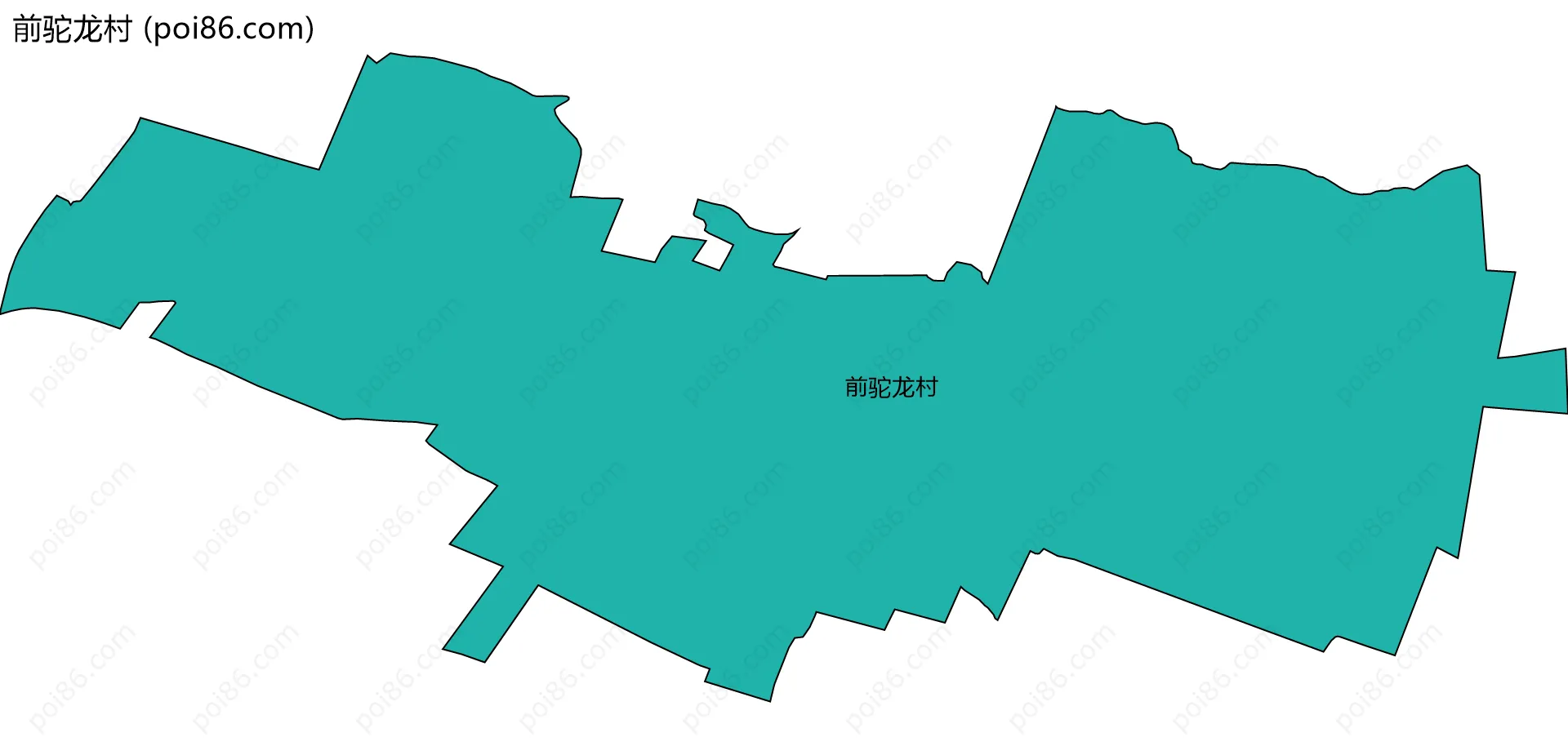 前驼龙村边界地图