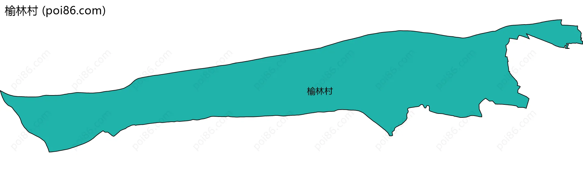 榆林村边界地图