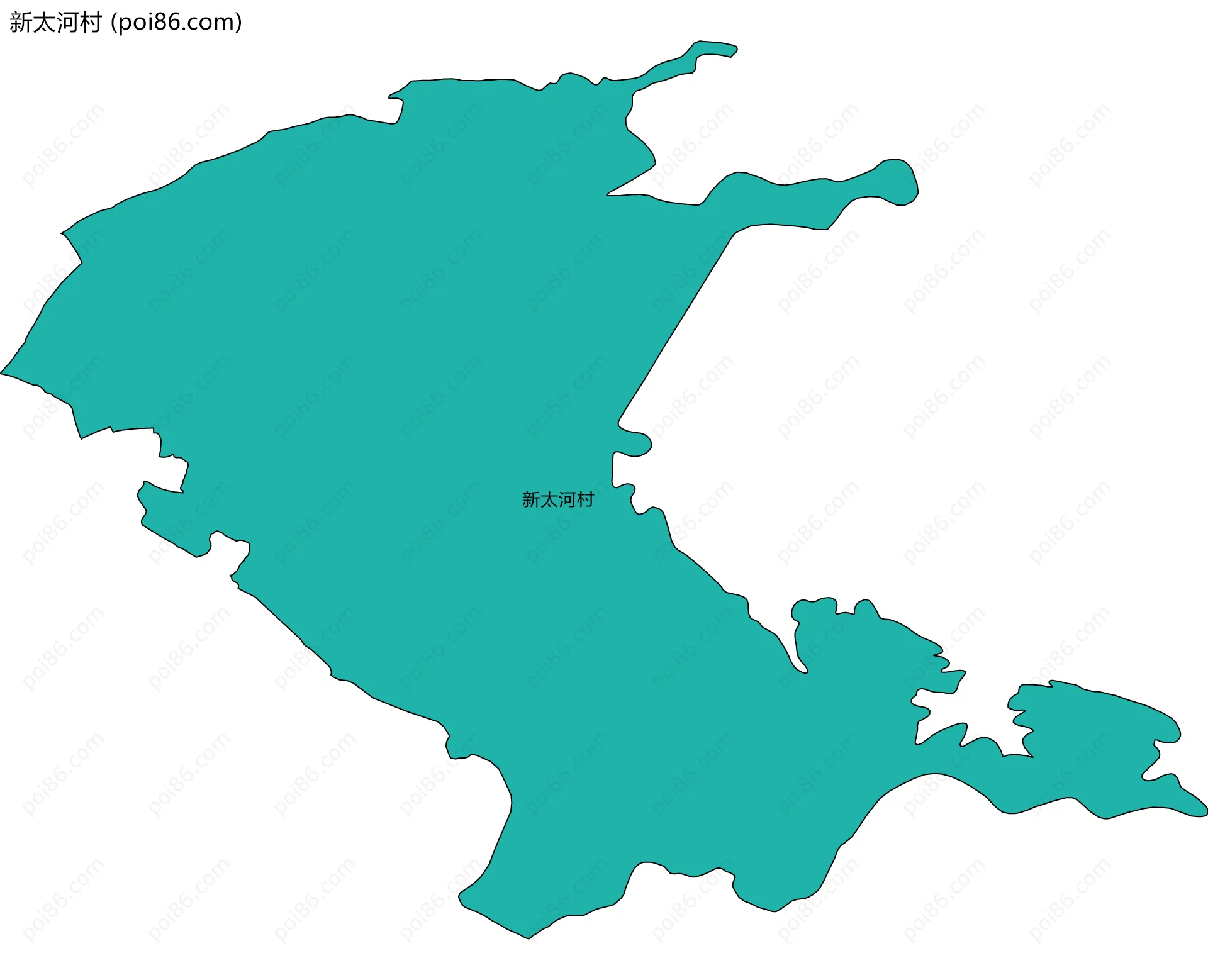新太河村边界地图