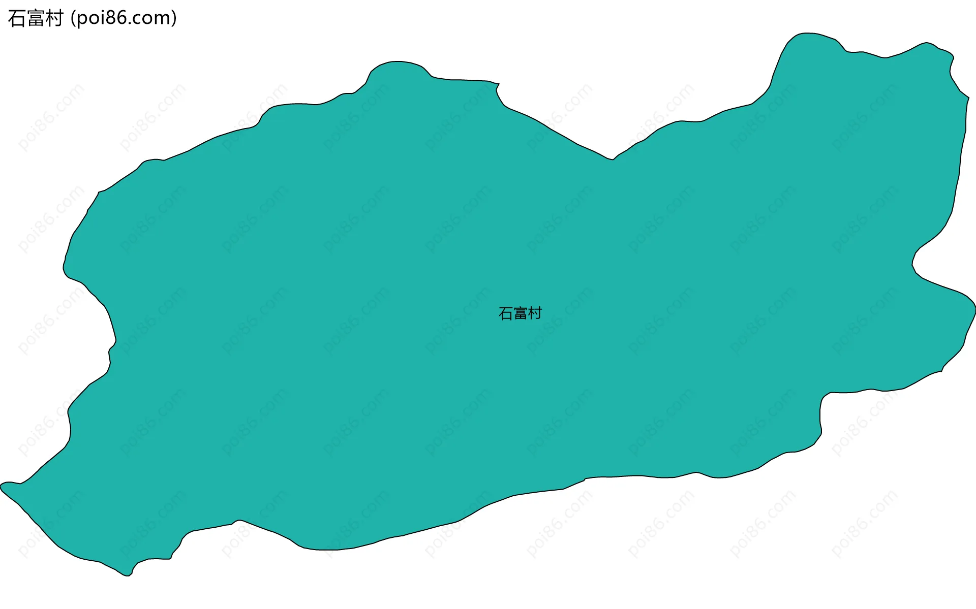 石富村边界地图