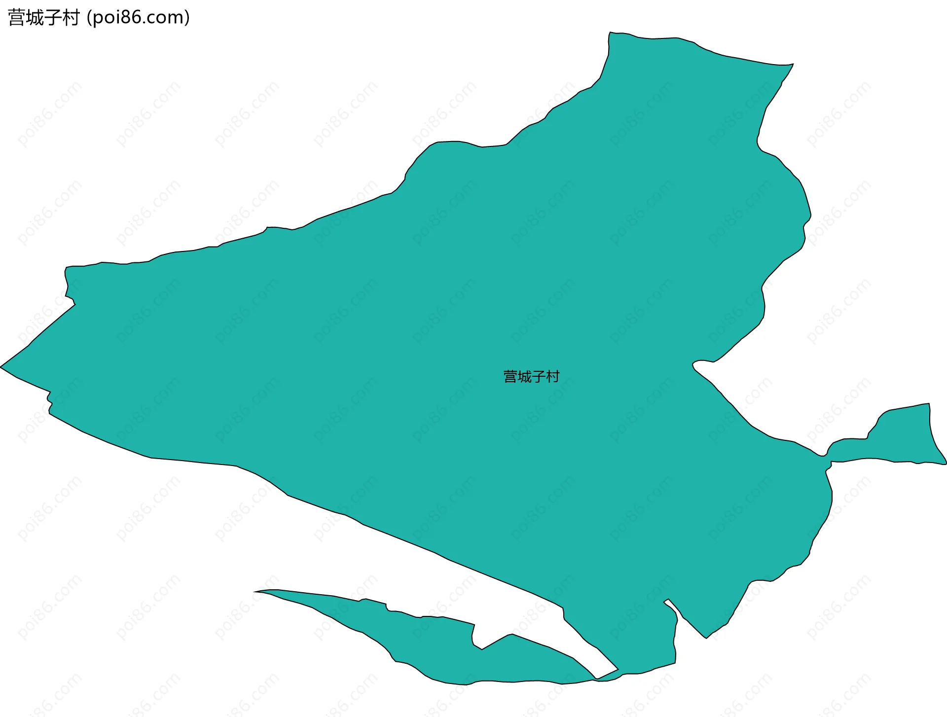 营城子村边界地图