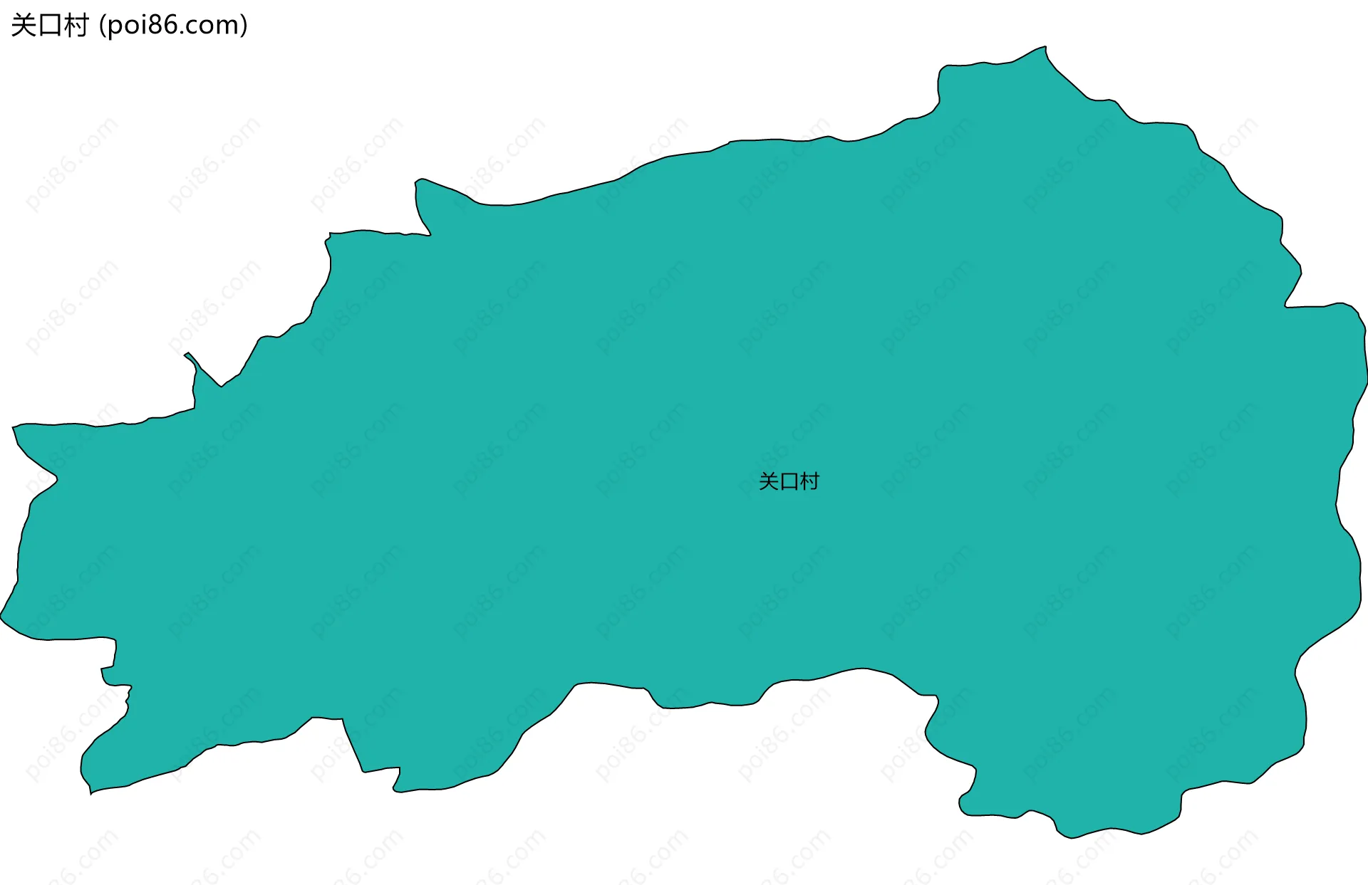 关口村边界地图