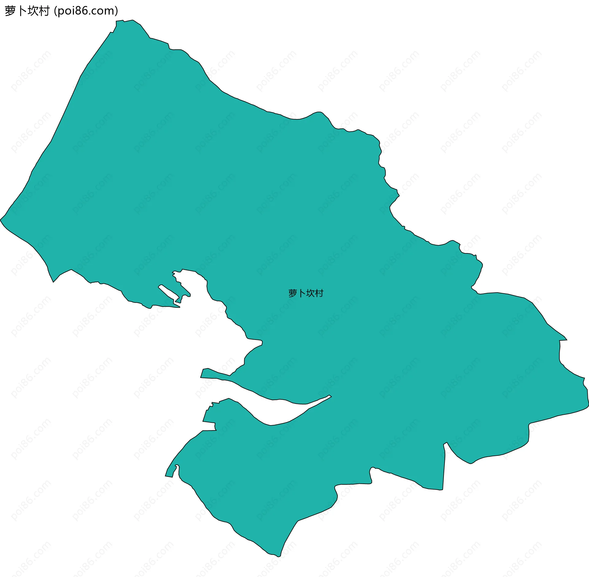 萝卜坎村边界地图