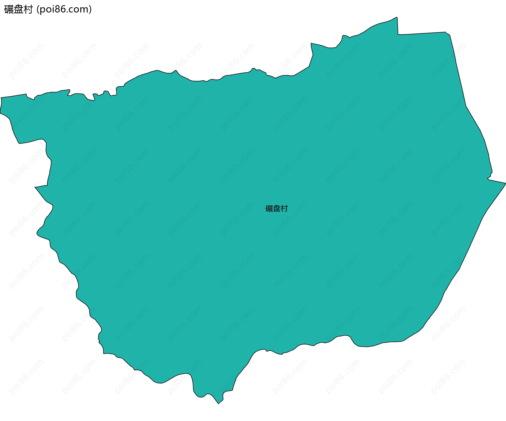 碾盘村边界地图