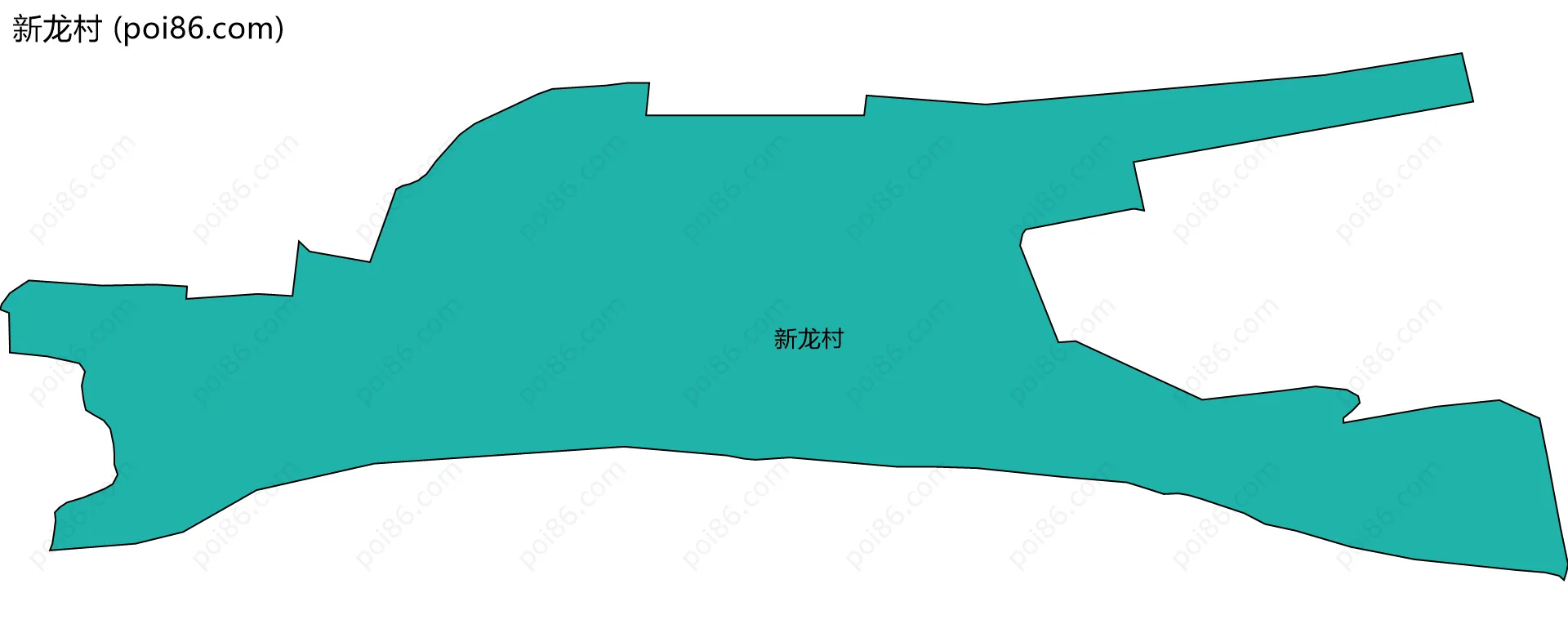 新龙村边界地图