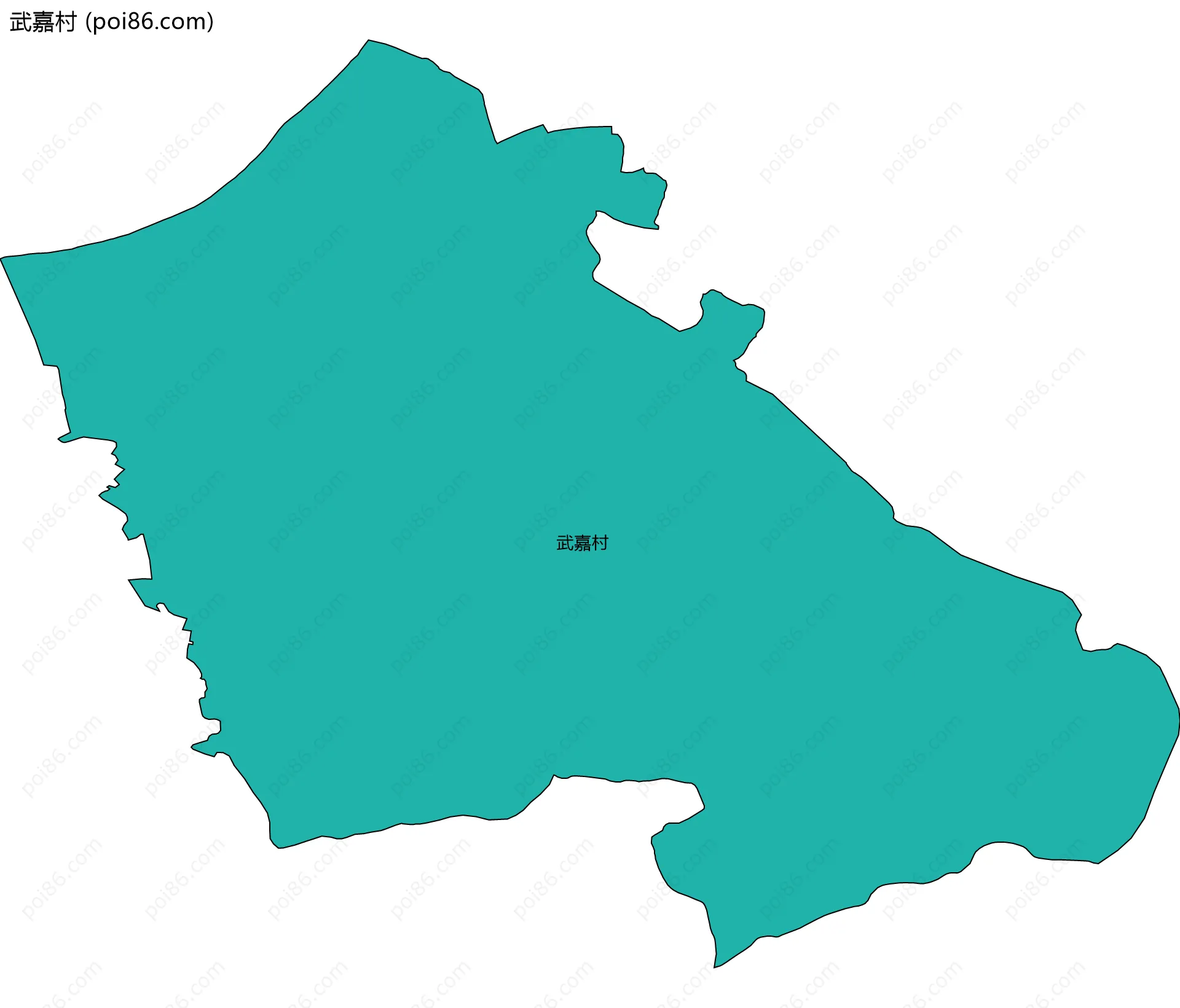 武嘉村边界地图