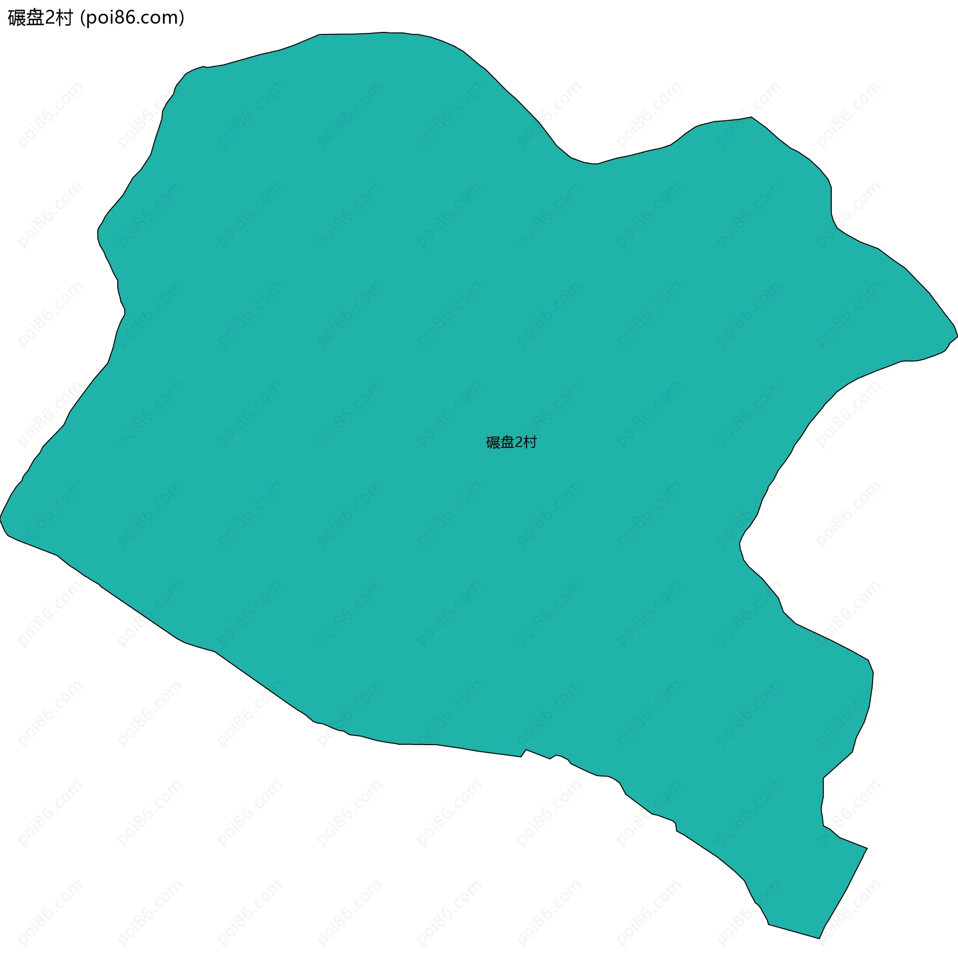 碾盘2村边界地图