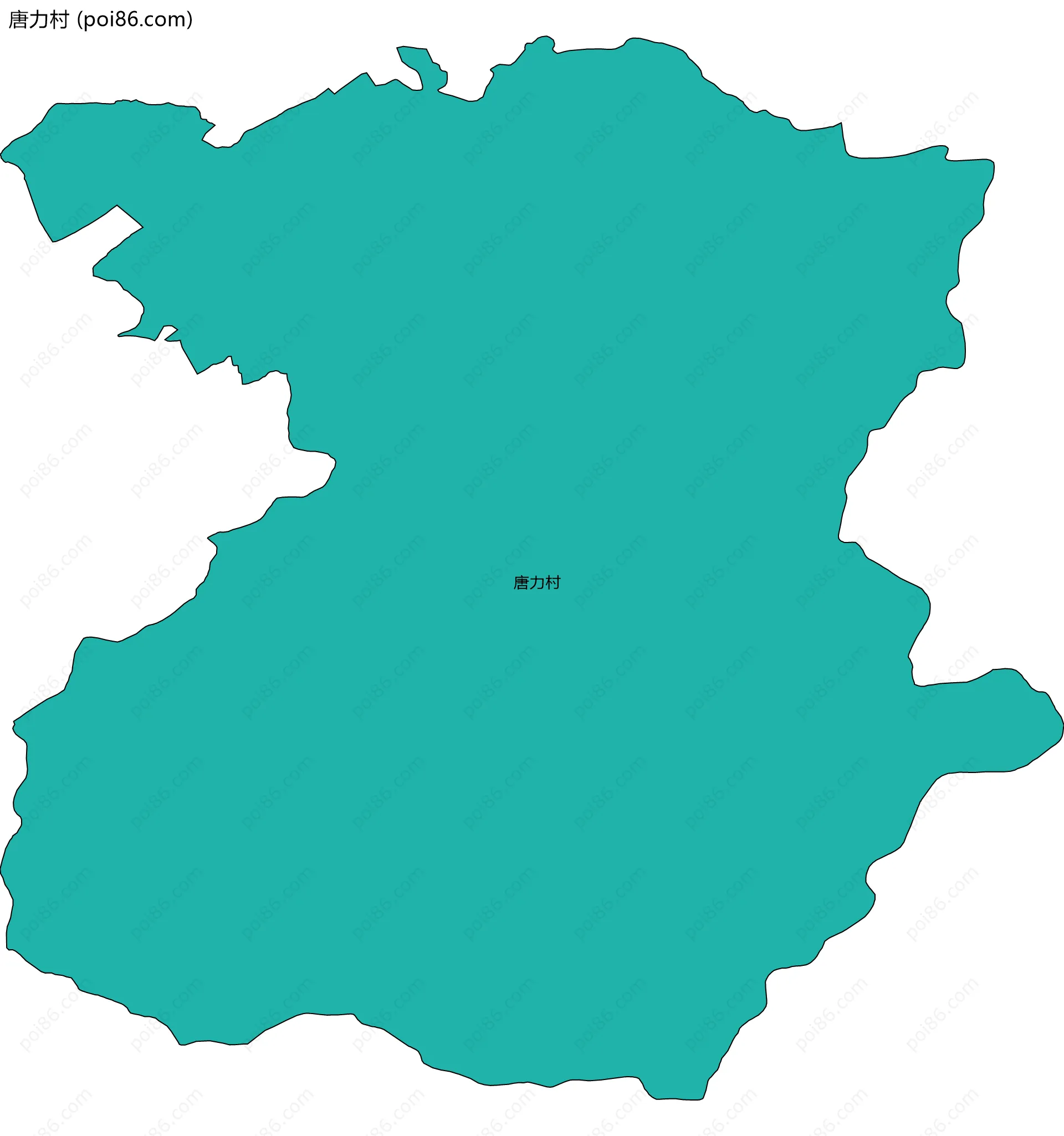 唐力村边界地图