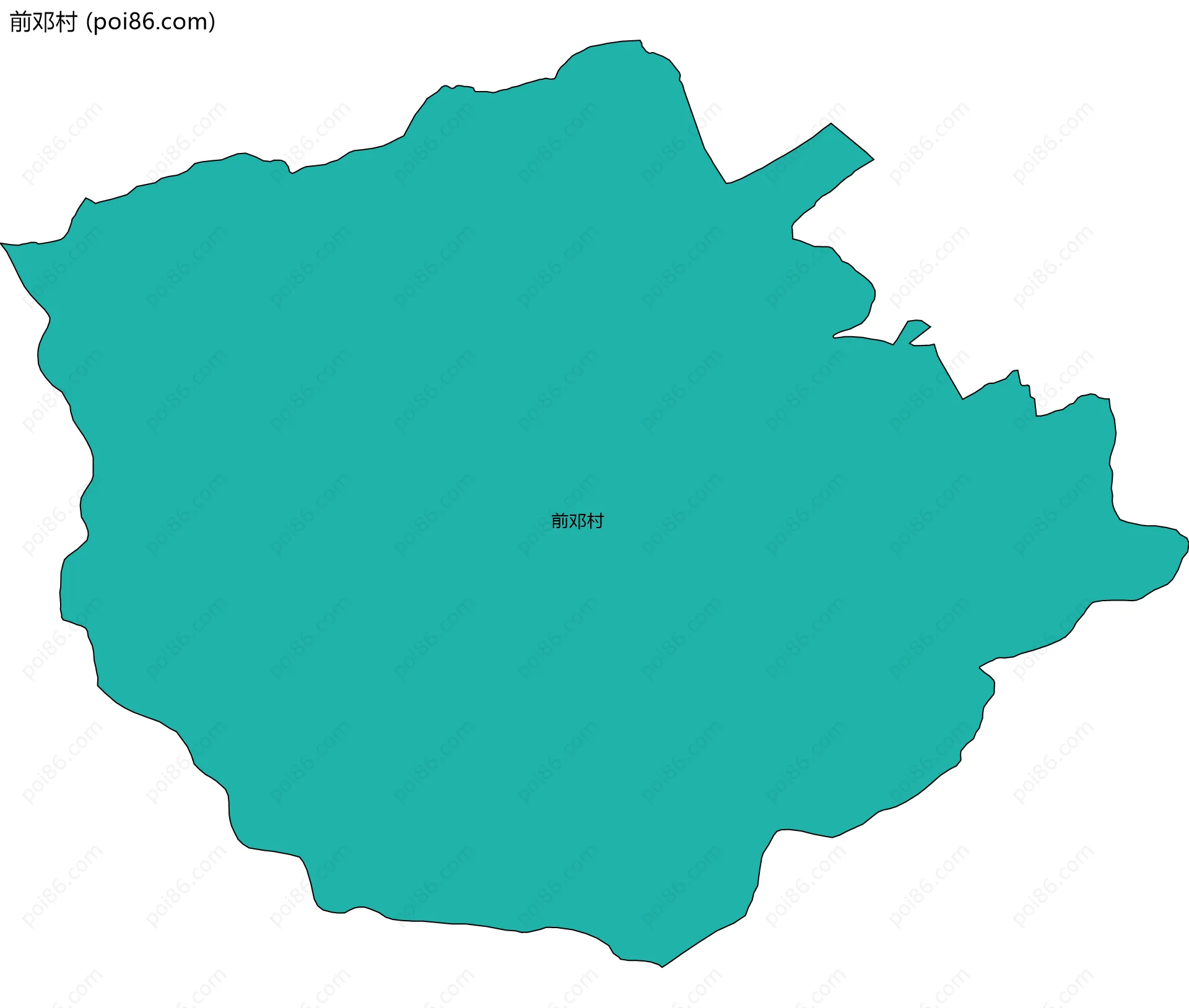 前邓村边界地图