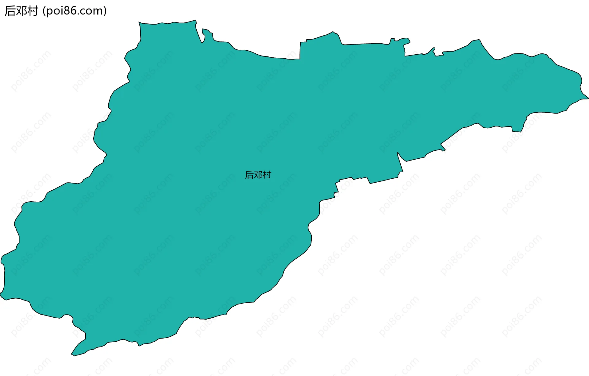 后邓村边界地图