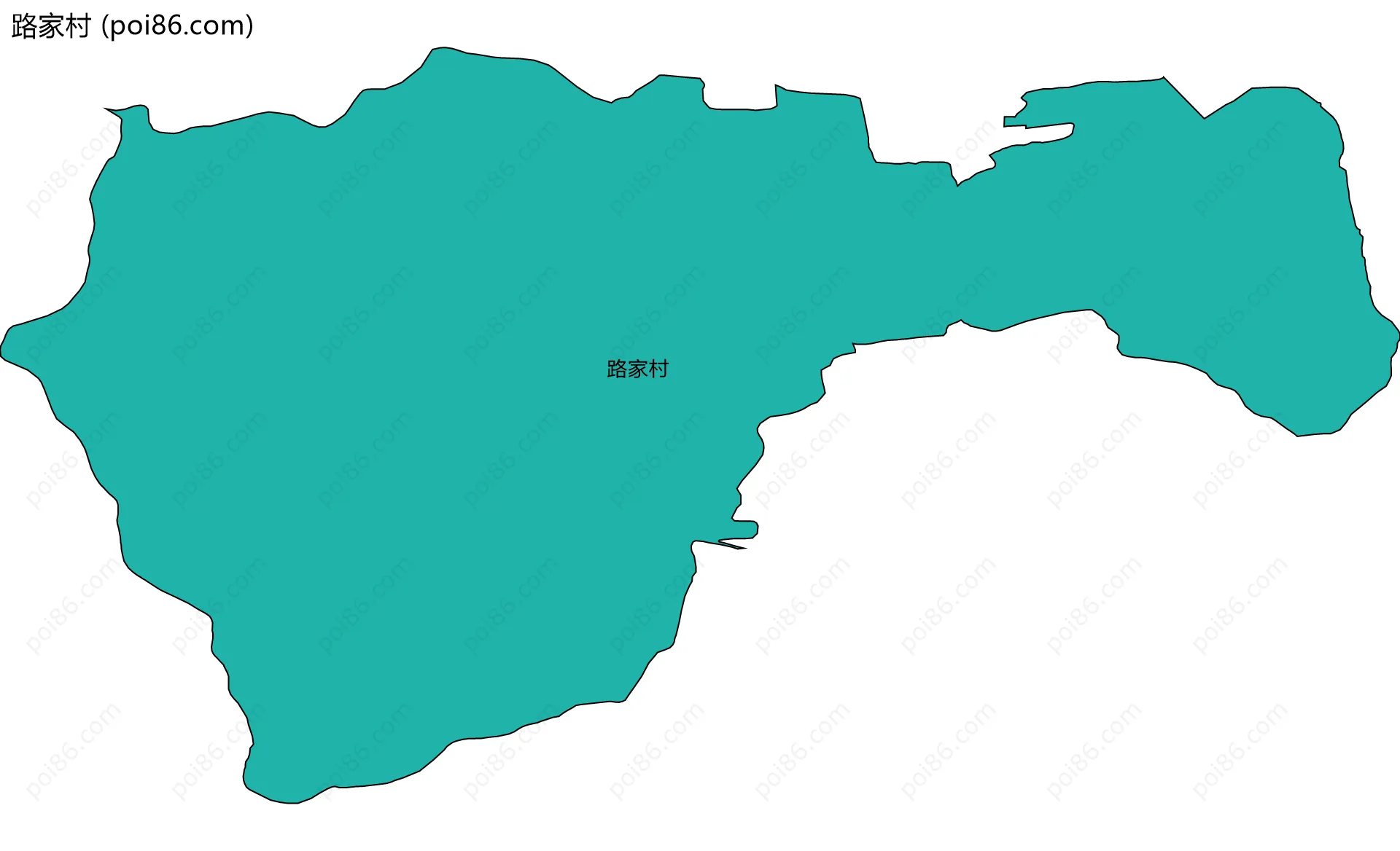 路家村边界地图
