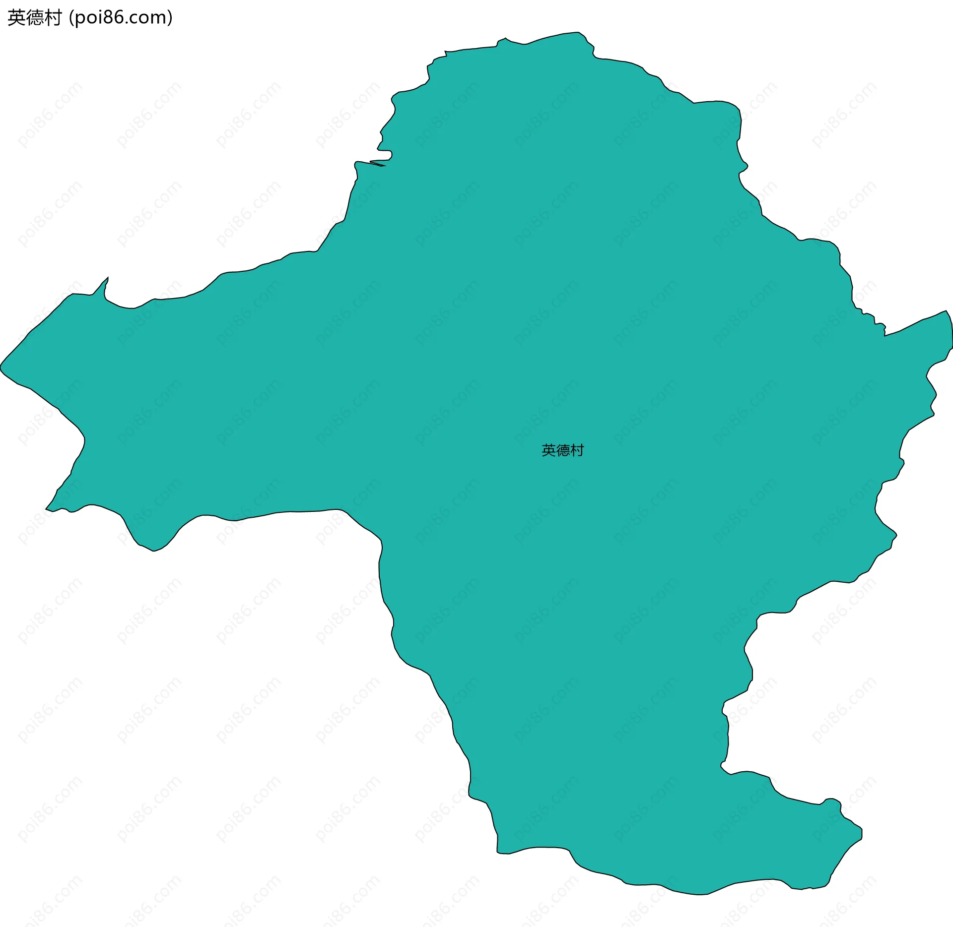 英德村边界地图