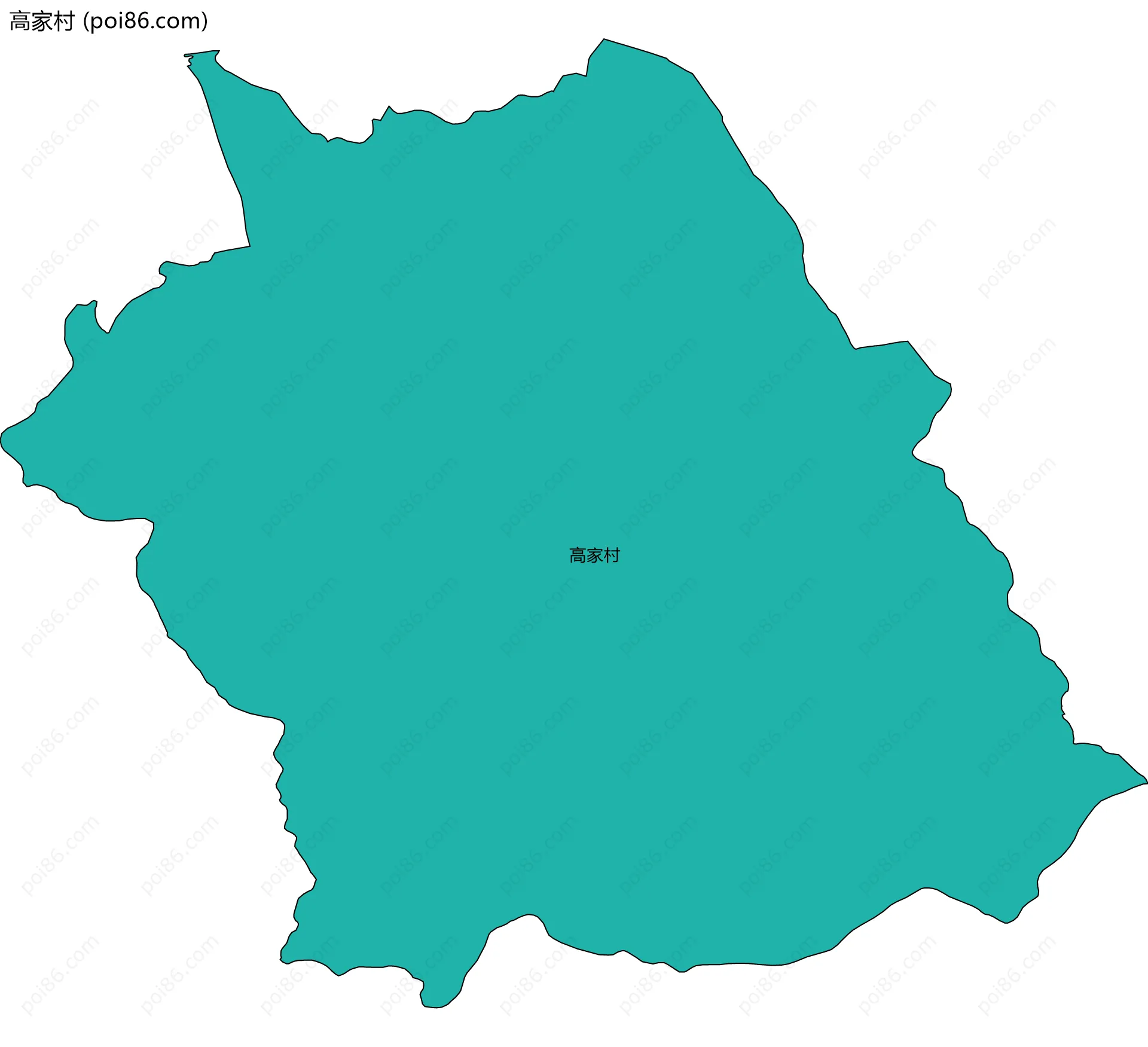 高家村边界地图