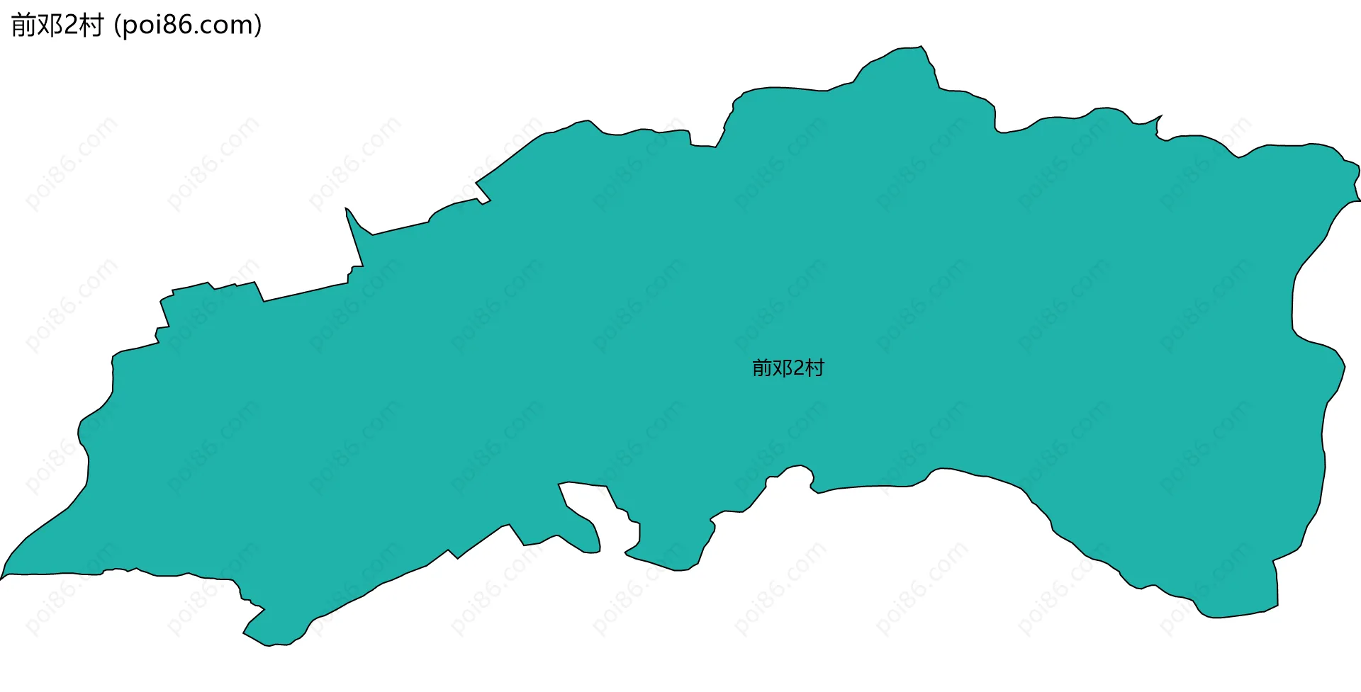 前邓2村边界地图
