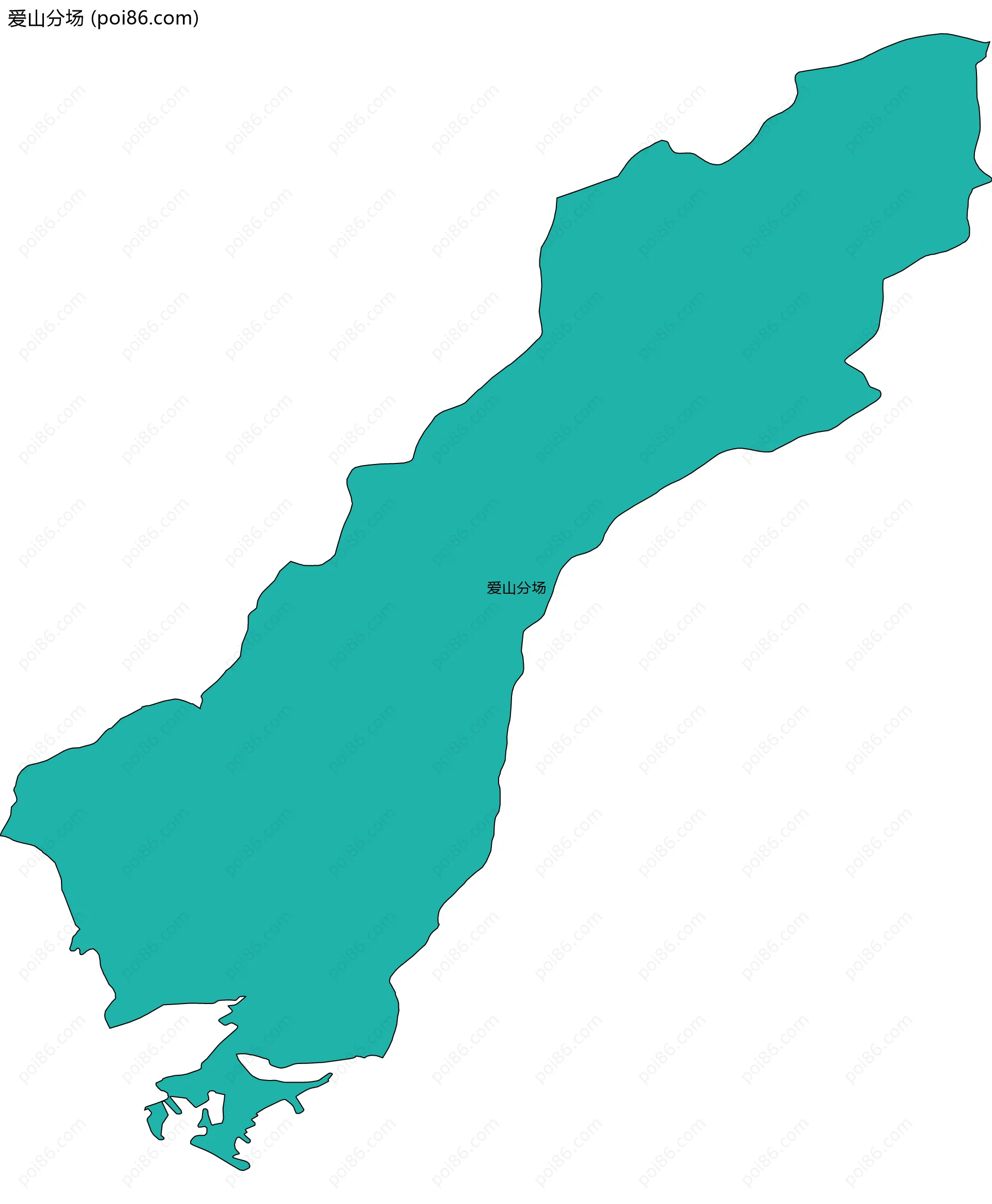 爱山分场边界地图