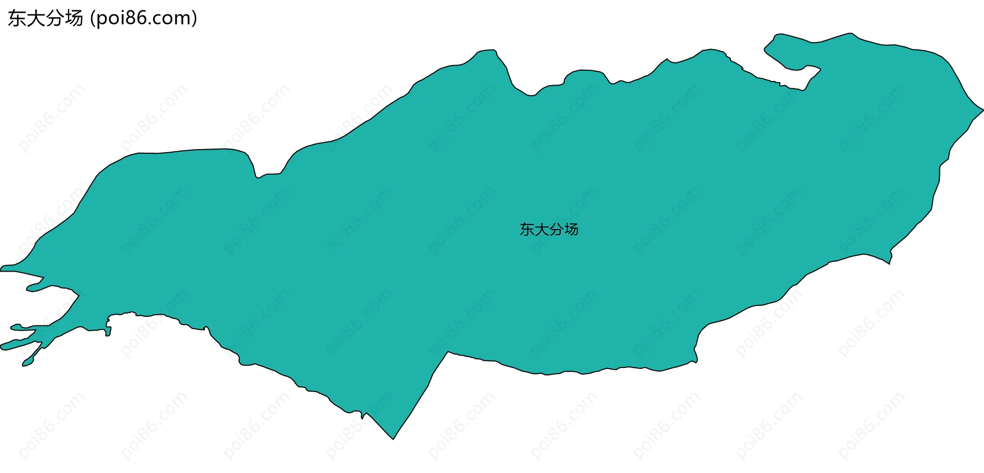 东大分场边界地图