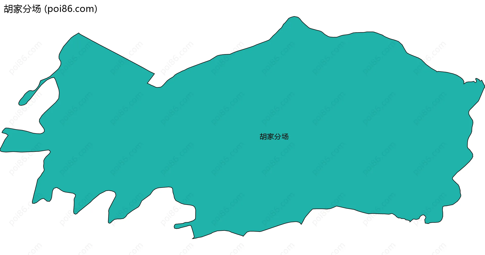 胡家分场边界地图