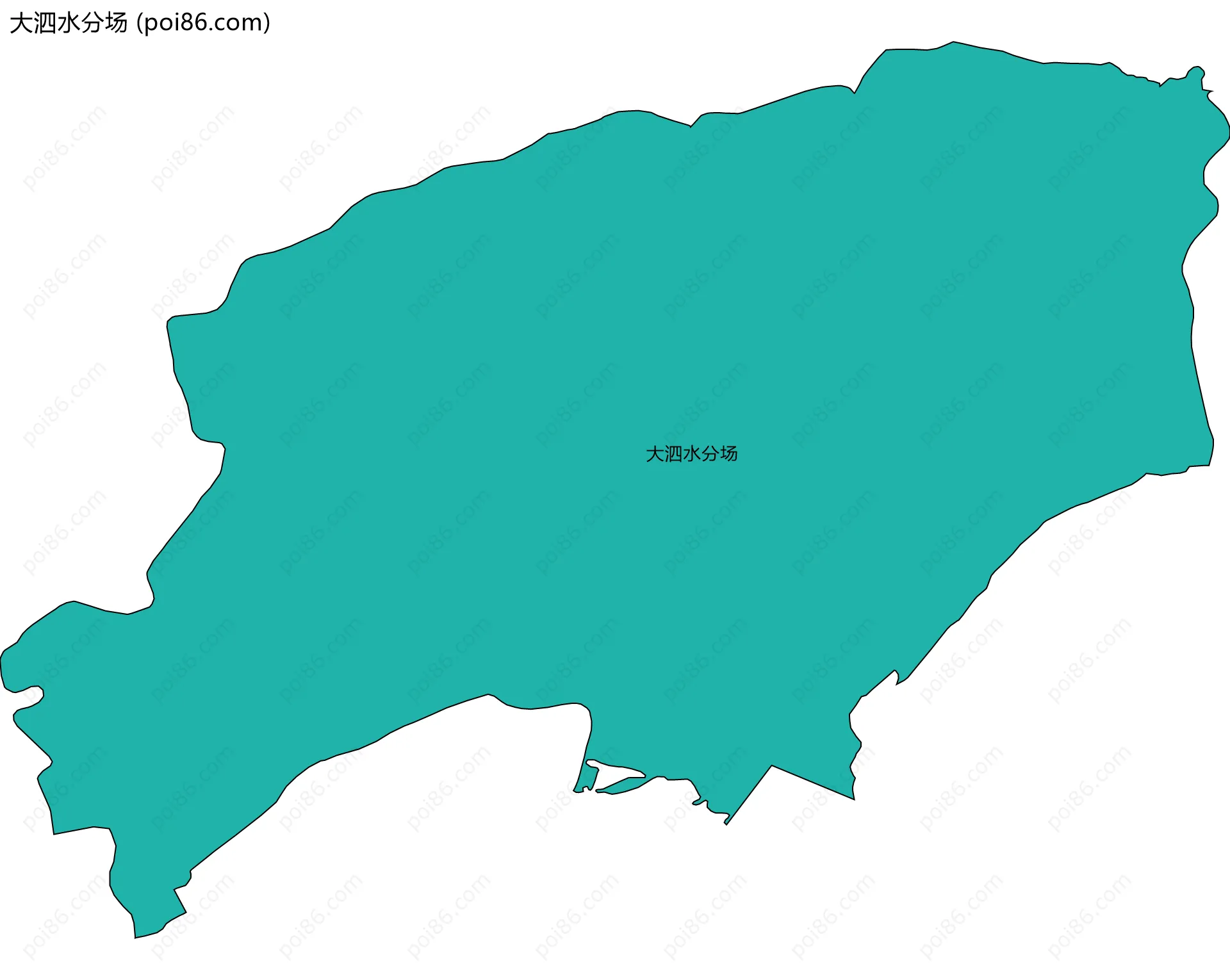 大泗水分场边界地图