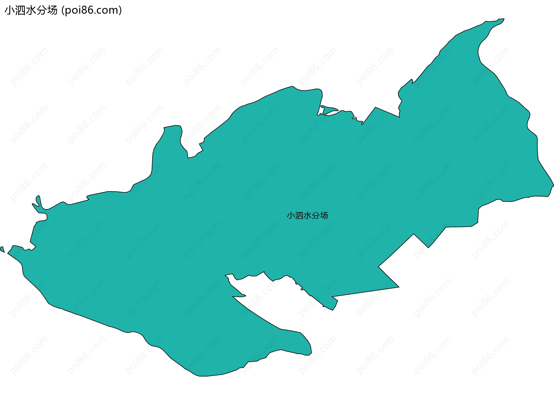 小泗水分场边界地图